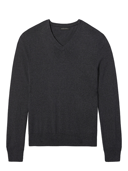 Slim Silk Cotton Cashmere V-Neck Sweater | Banana Republic