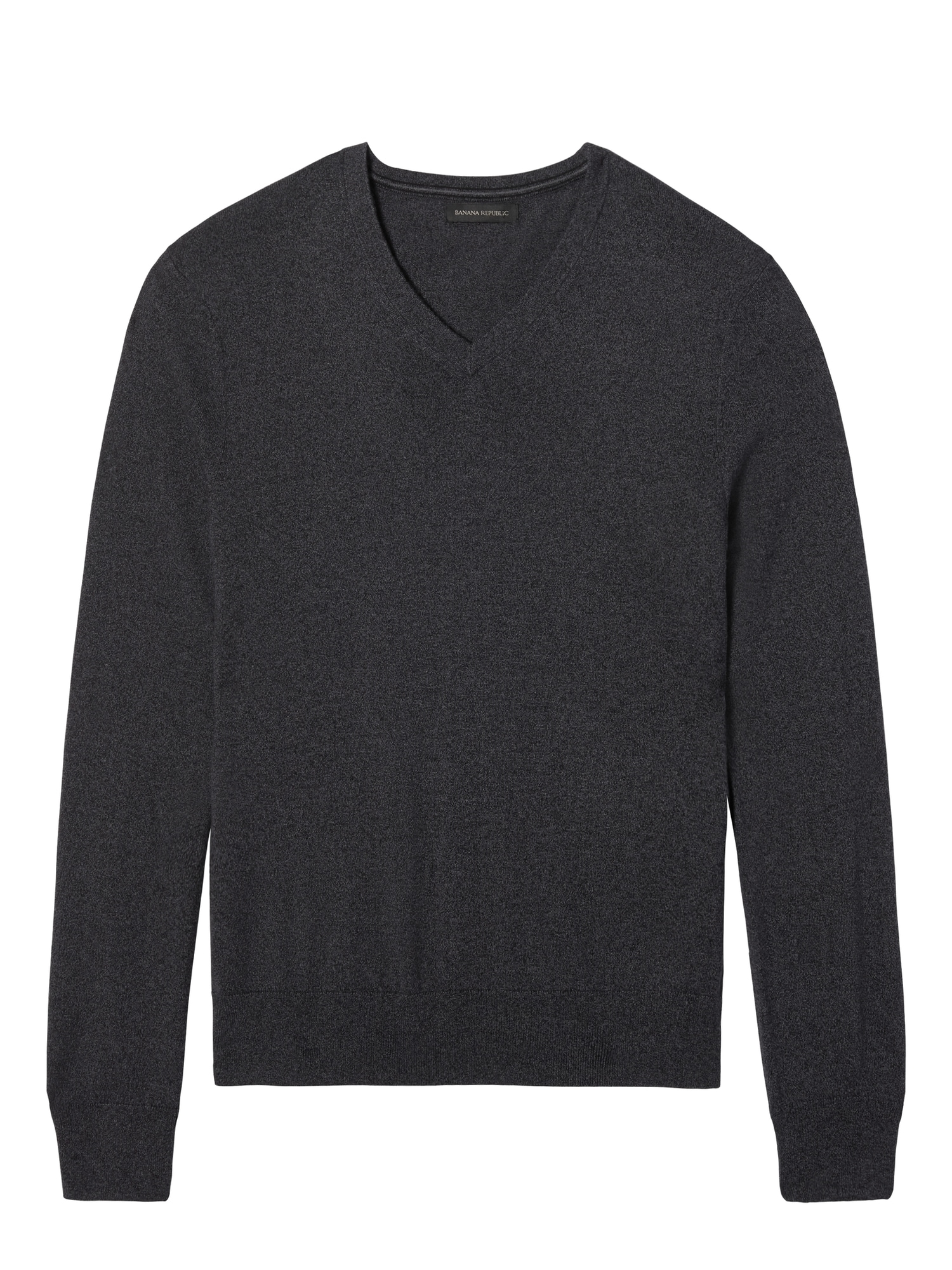 Slim Silk Cotton Cashmere V-Neck Sweater