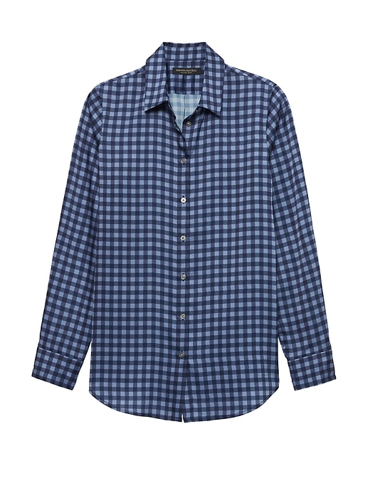 Petite Dillon Classic-Fit Gingham Soft Shirt | Banana Republic