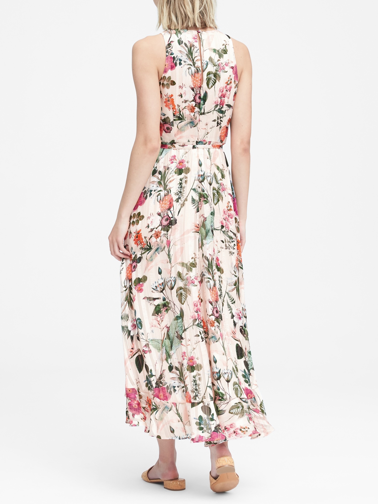 Banana republic botanical maxi dress best sale