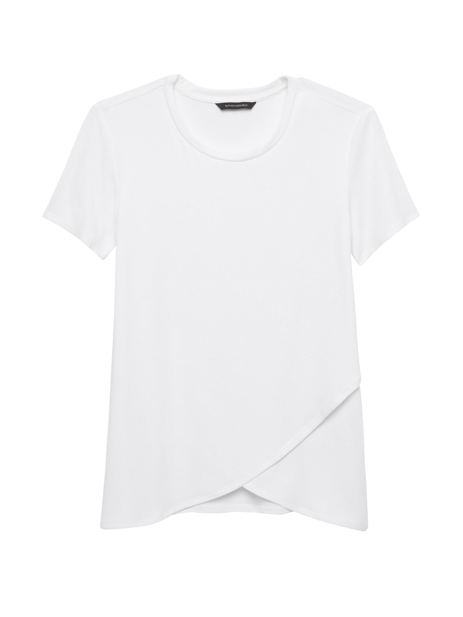 Soft Sustainable Modal Cross-Front T-Shirt