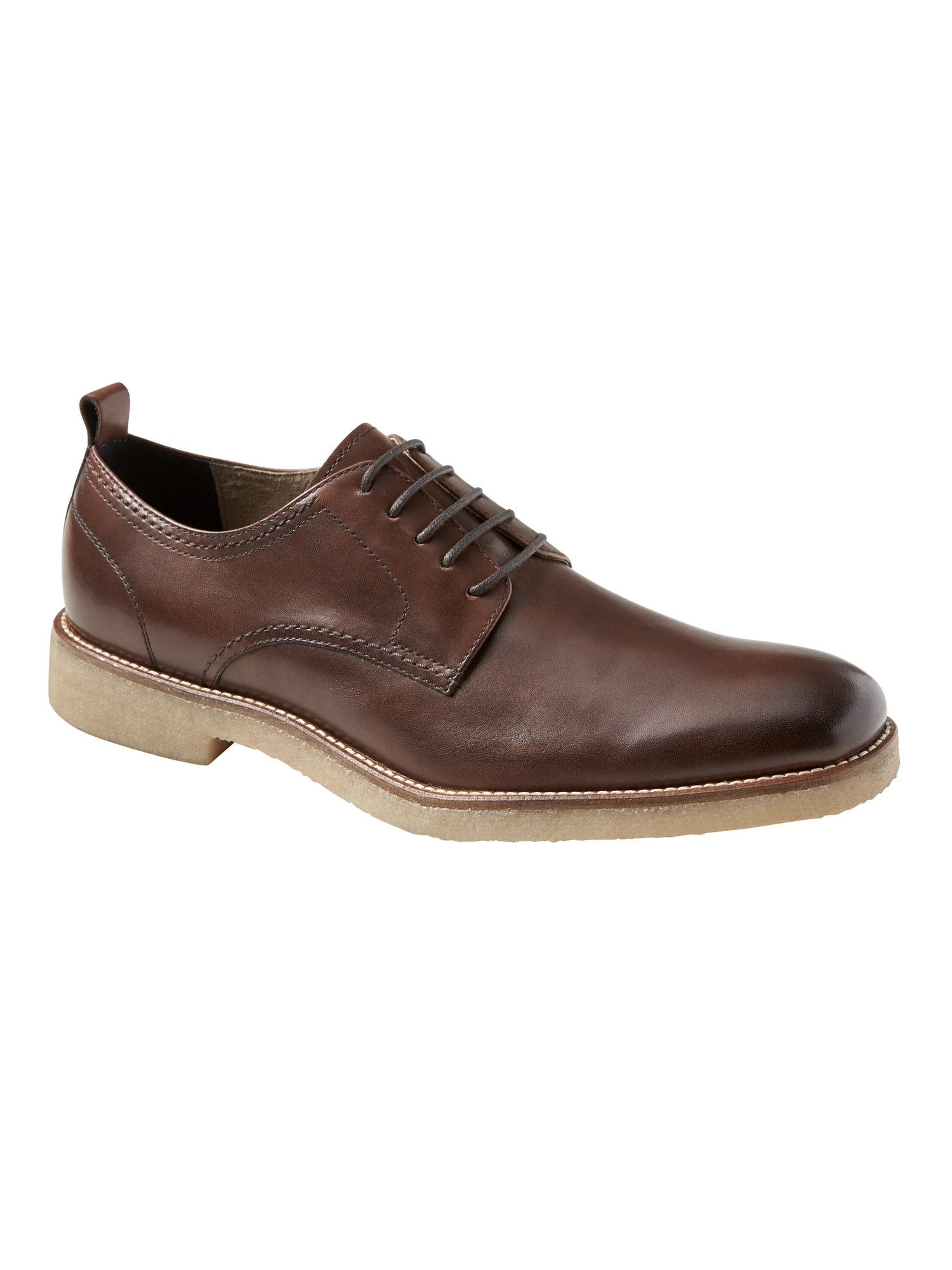 Dewitt Leather Crepe-Sole Oxford