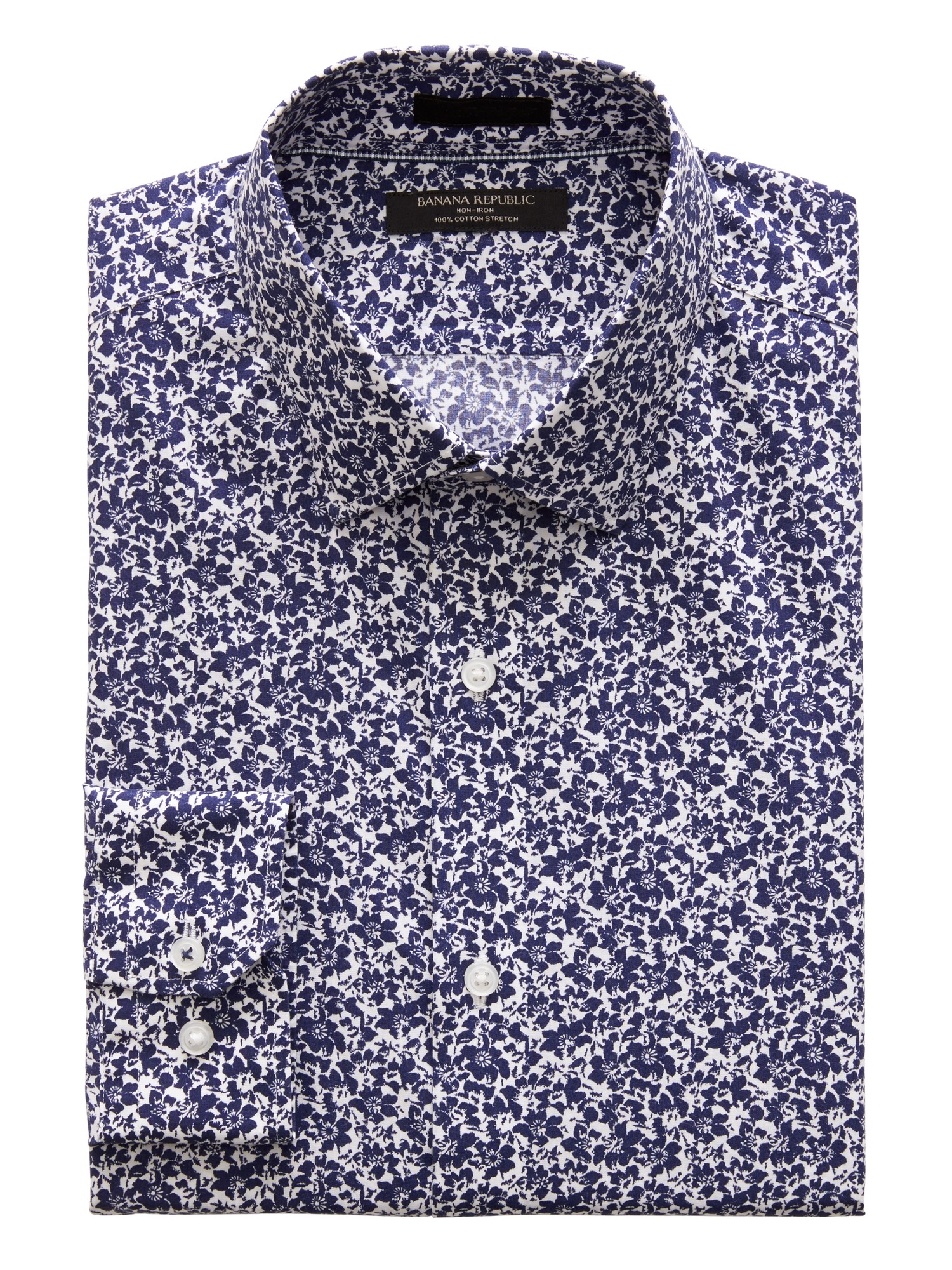 Camden Standard-Fit Non-Iron Floral Shirt