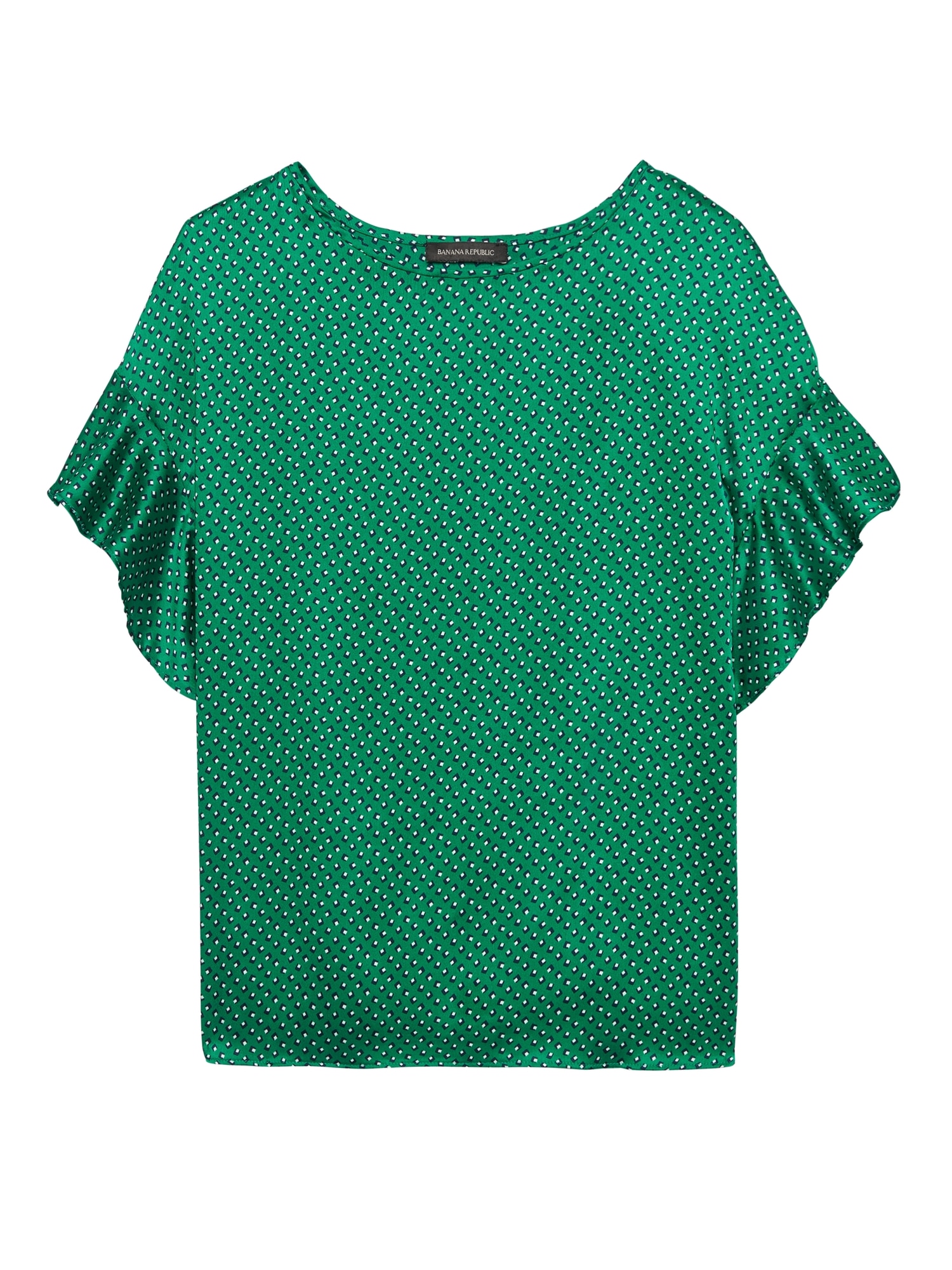 Dot Flutter Sleeve Polished Tee | Banana Republic