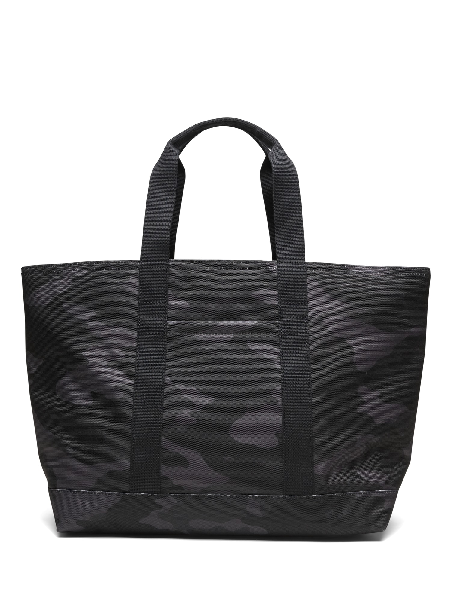 black beach bag with zip