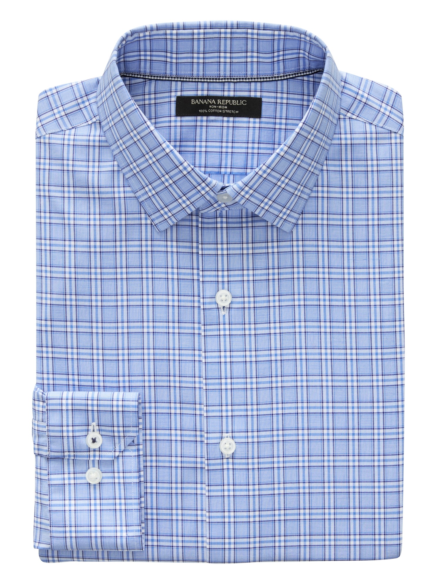 Camden Standard-Fit Non-Iron Plaid Shirt