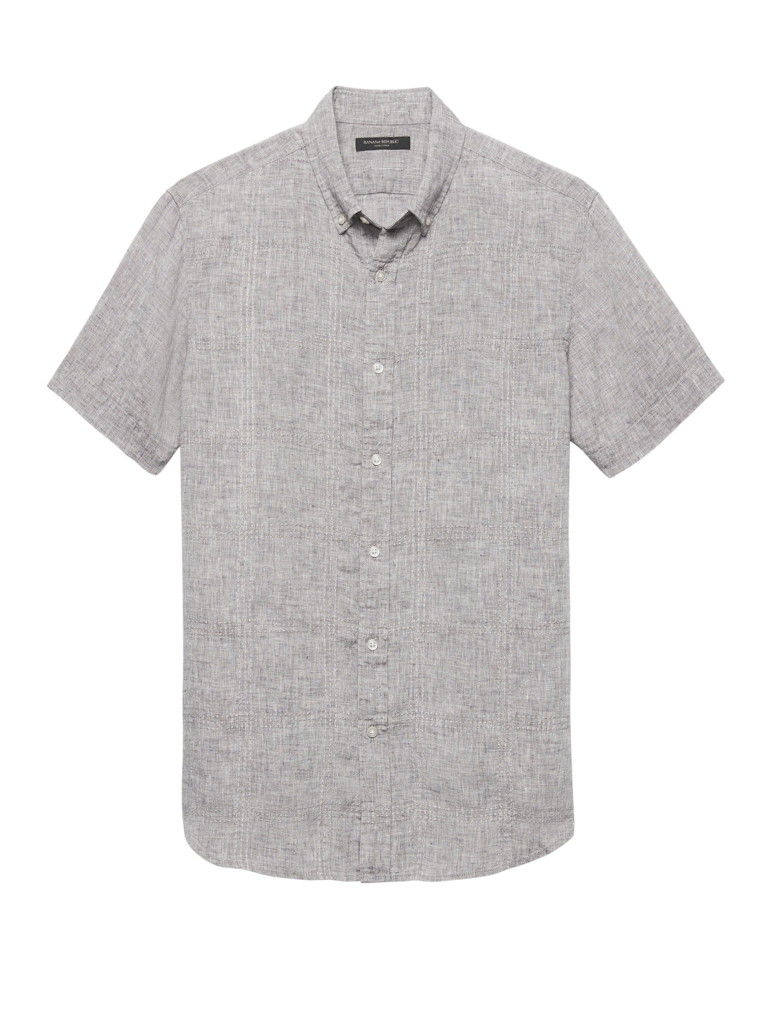 Camden Standard-Fit Stitched Linen Shirt