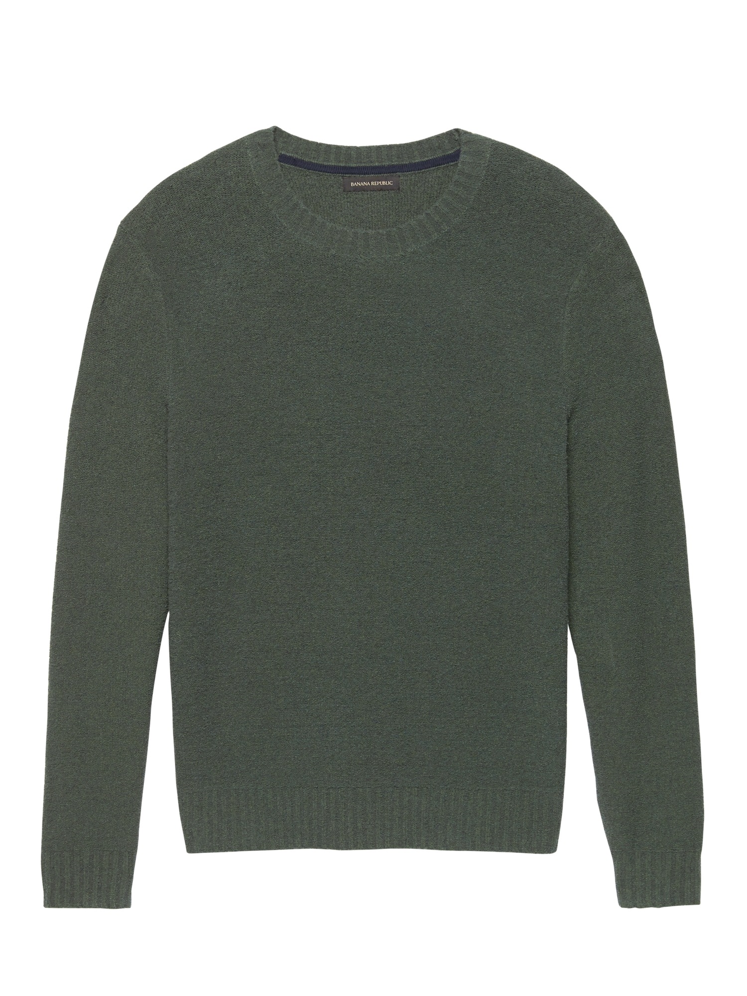 Terry-Knit Crew-Neck Sweater