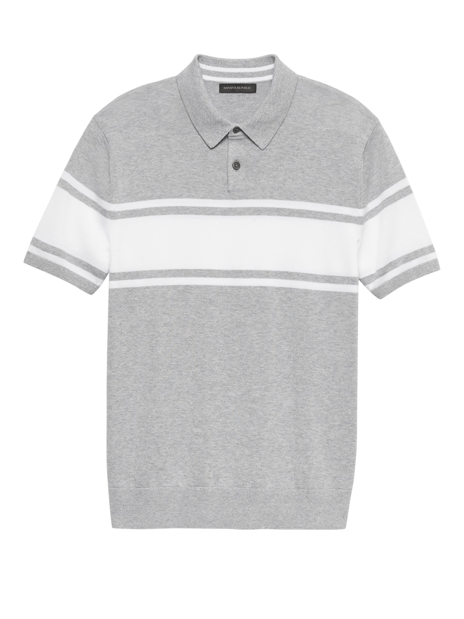 SUPIMA® Cotton Stripe Sweater Polo