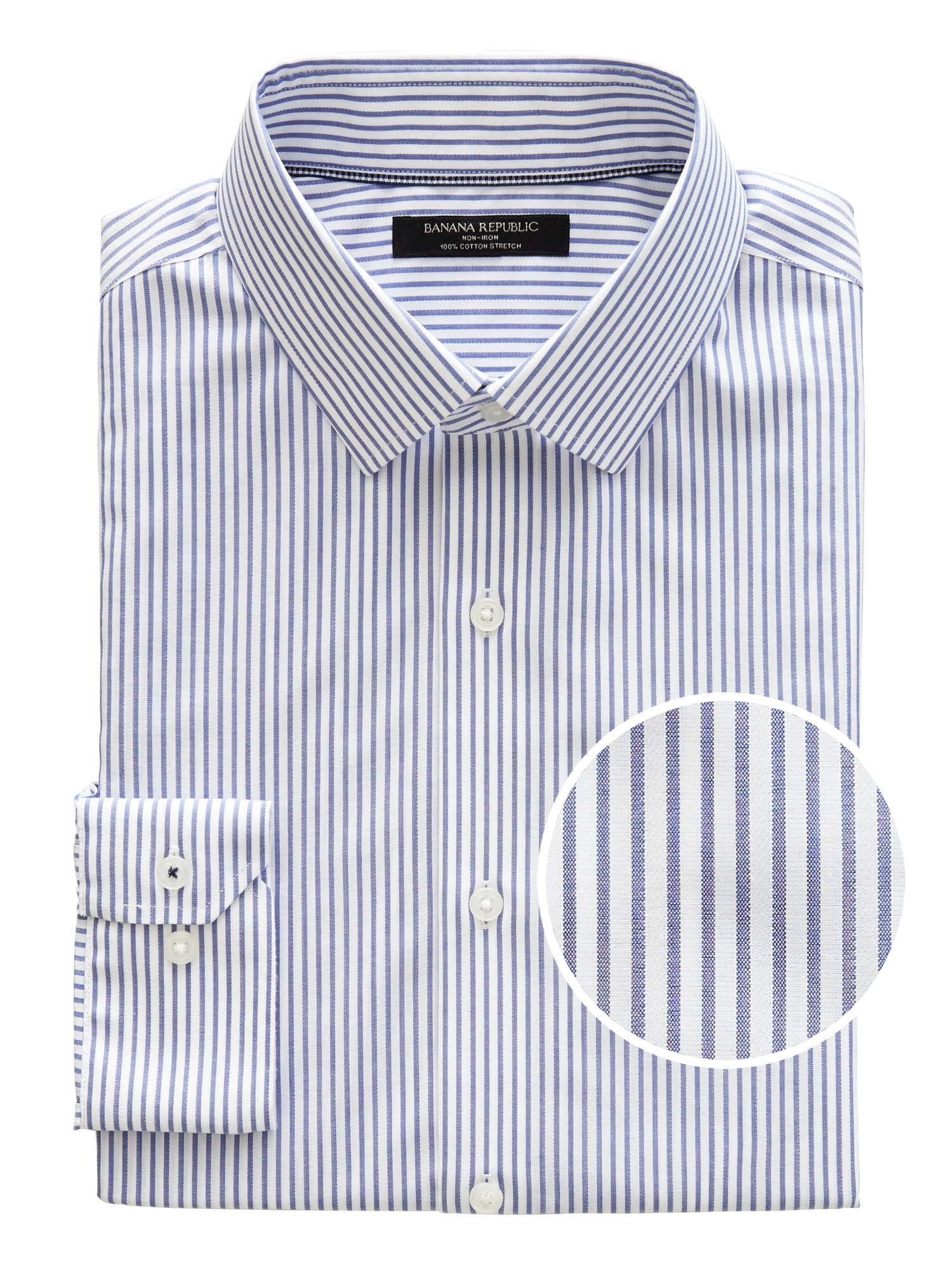 Camden Standard-Fit Non-Iron Stripe Dress Shirt