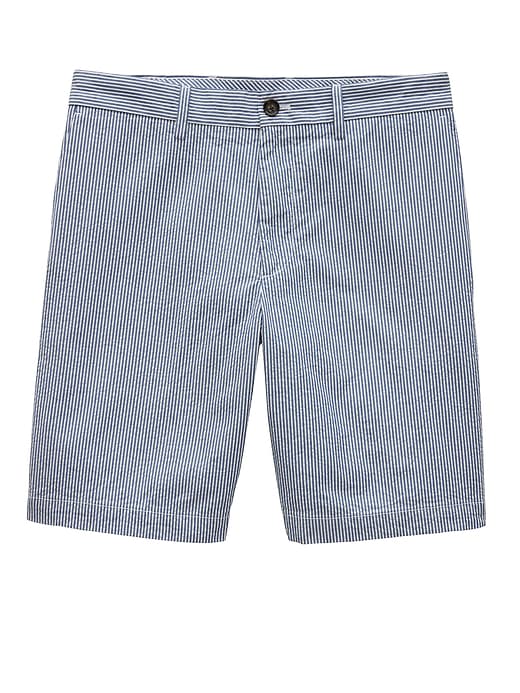 9 Seersucker Aiden Slim Short Banana Republic