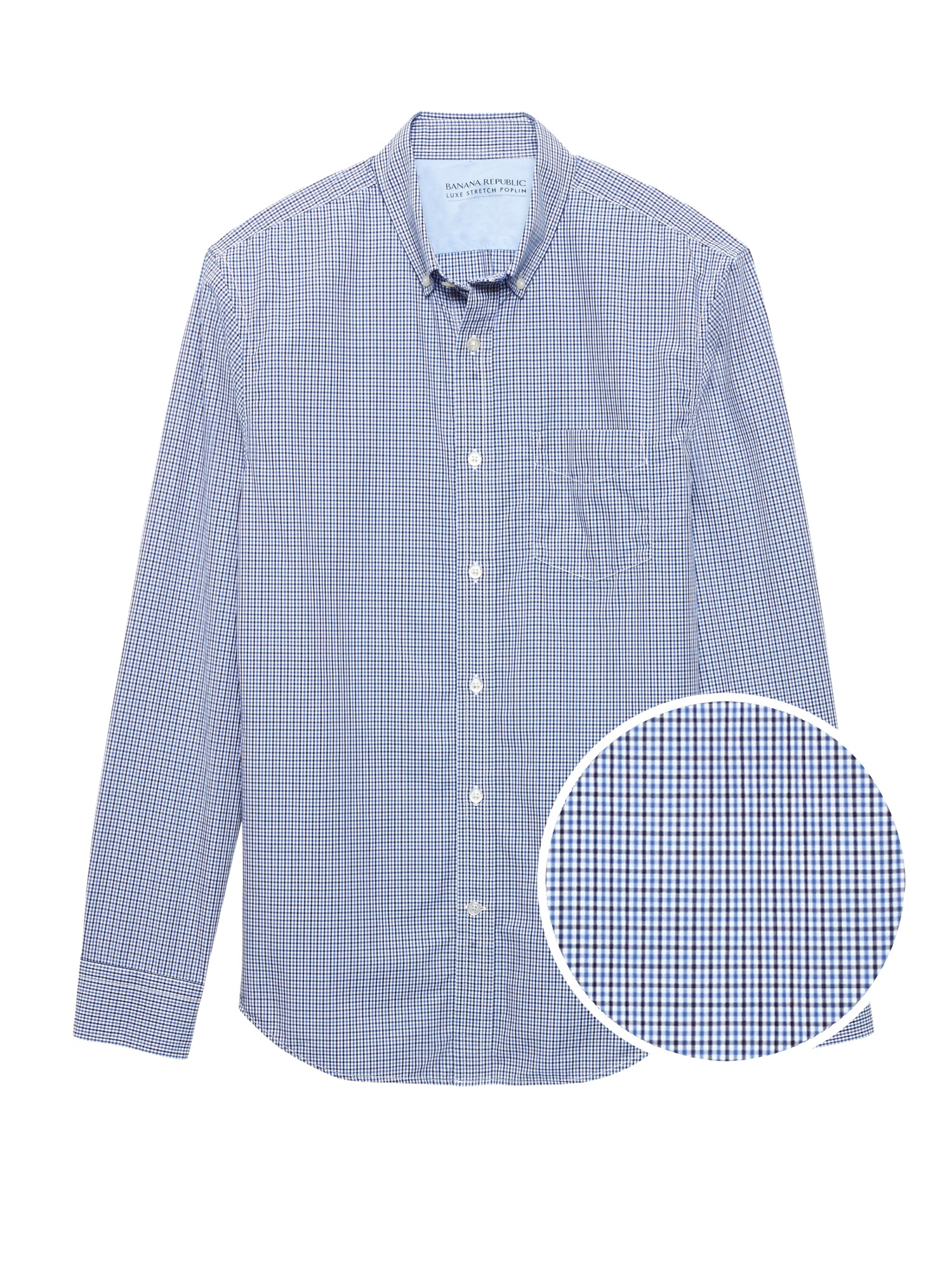 Grant Slim-Fit Luxe Poplin Check Shirt
