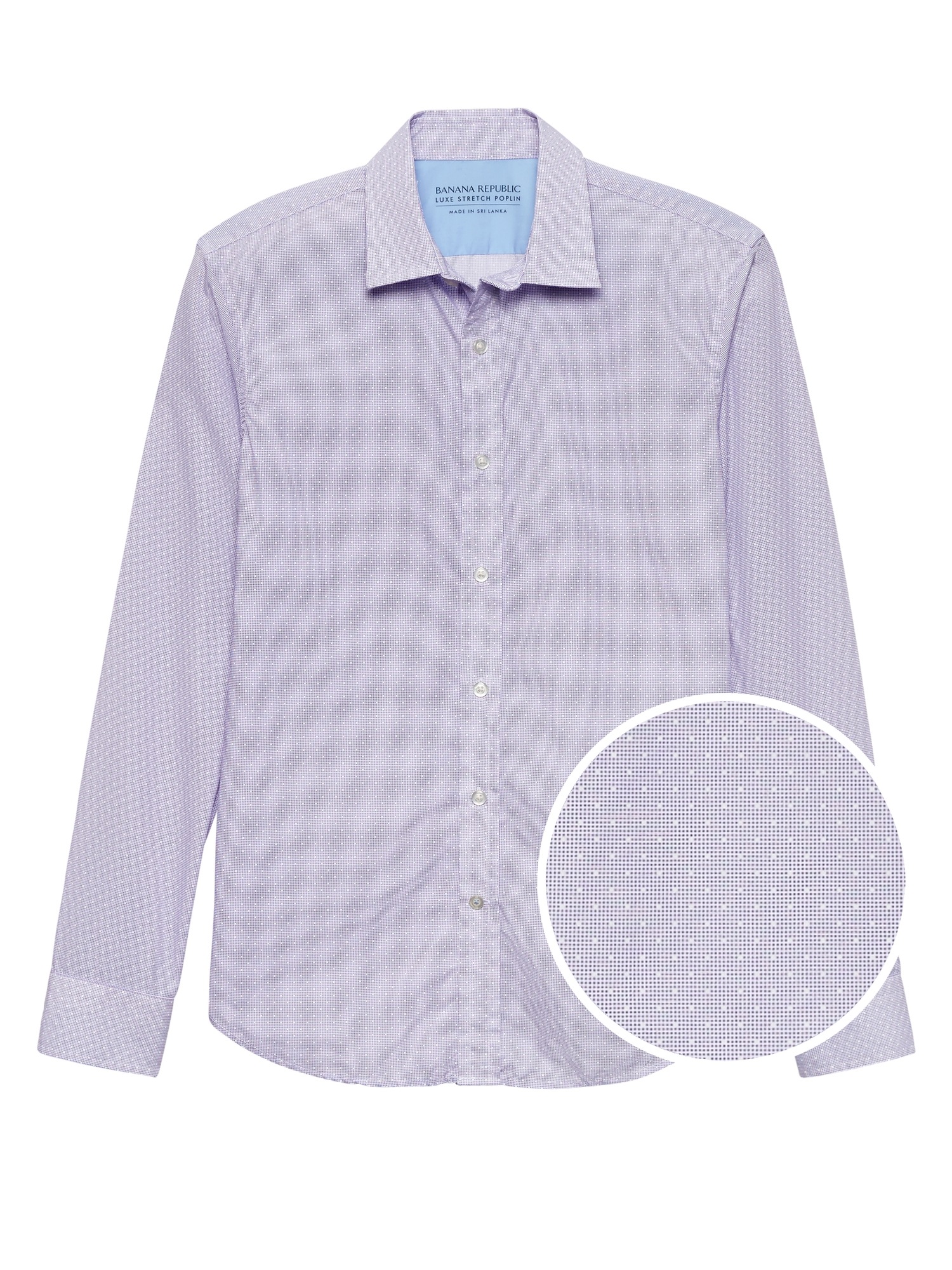 Grant Slim-Fit Luxe Poplin Dot Shirt
