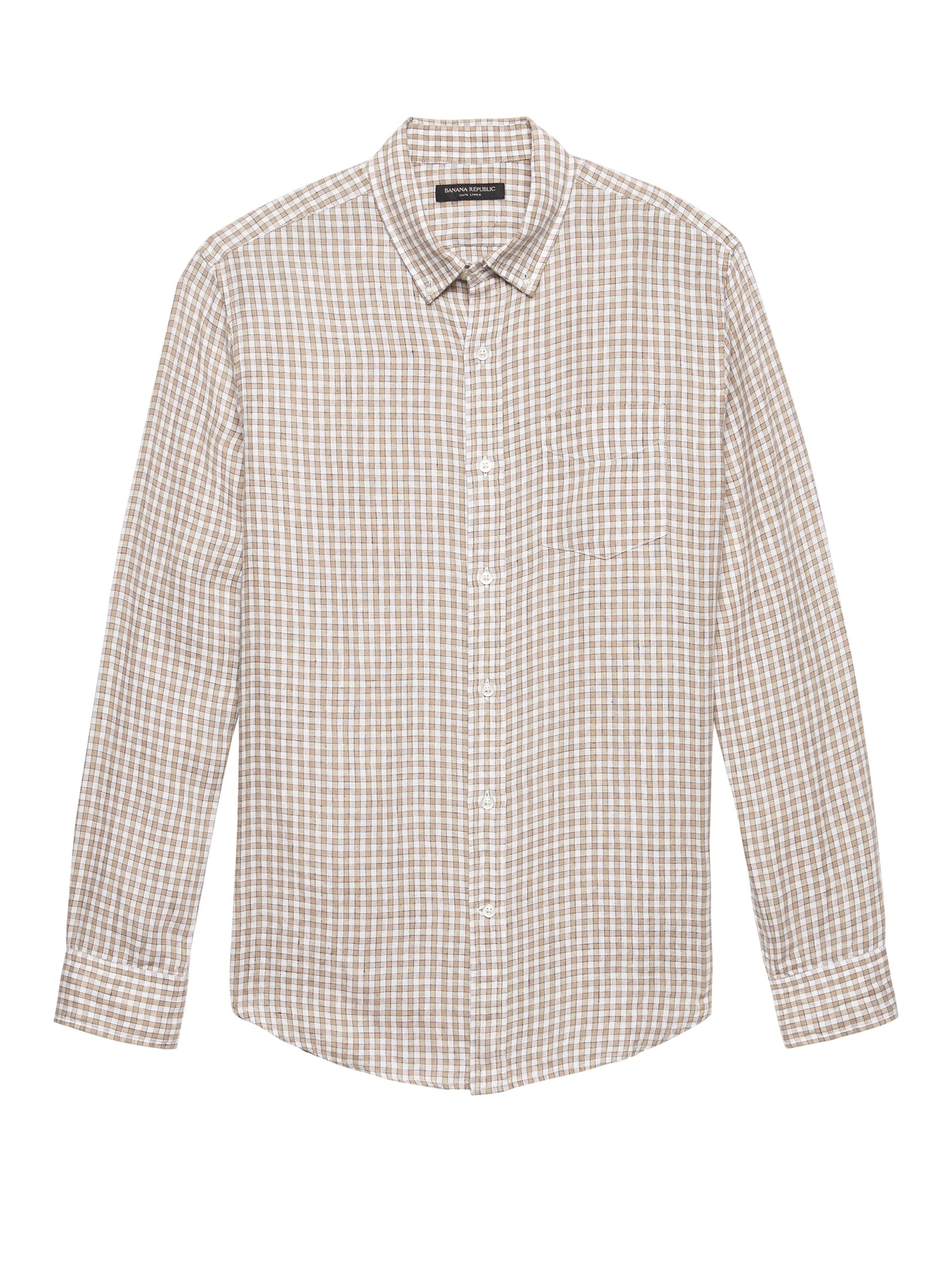 Camden Standard-Fit Gingham Linen Shirt