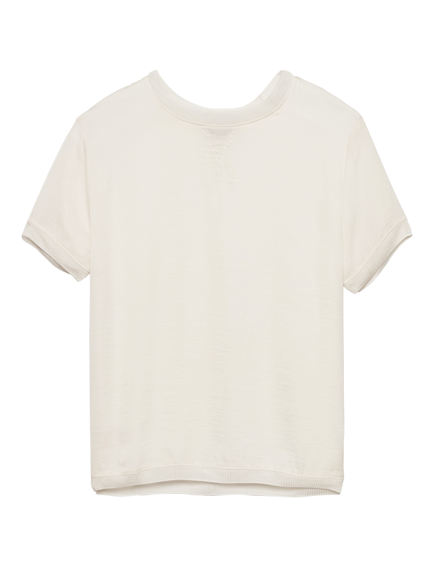 Soft Jersey Mixed-Media T-Shirt