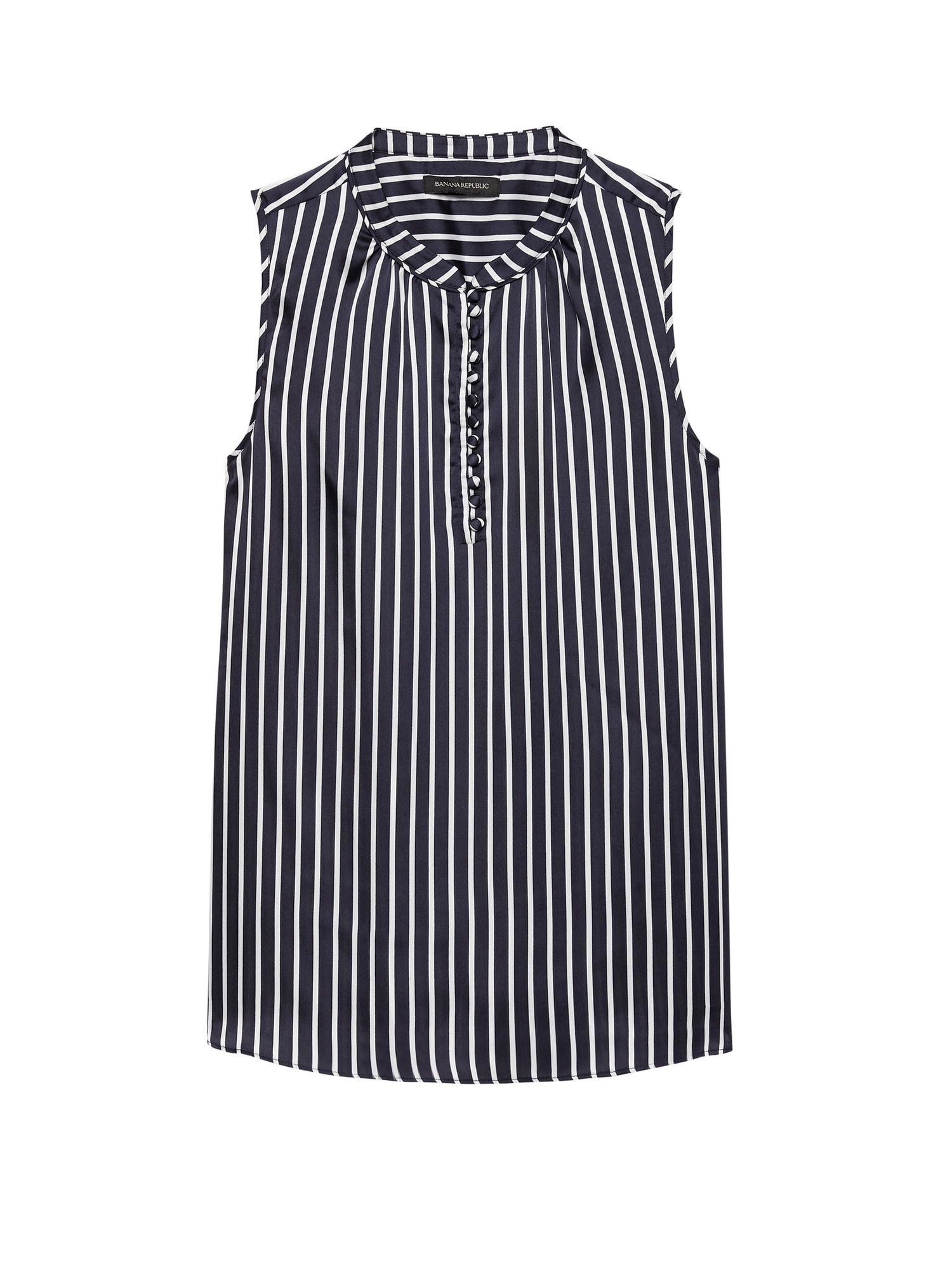 Stripe Button-Front Top
