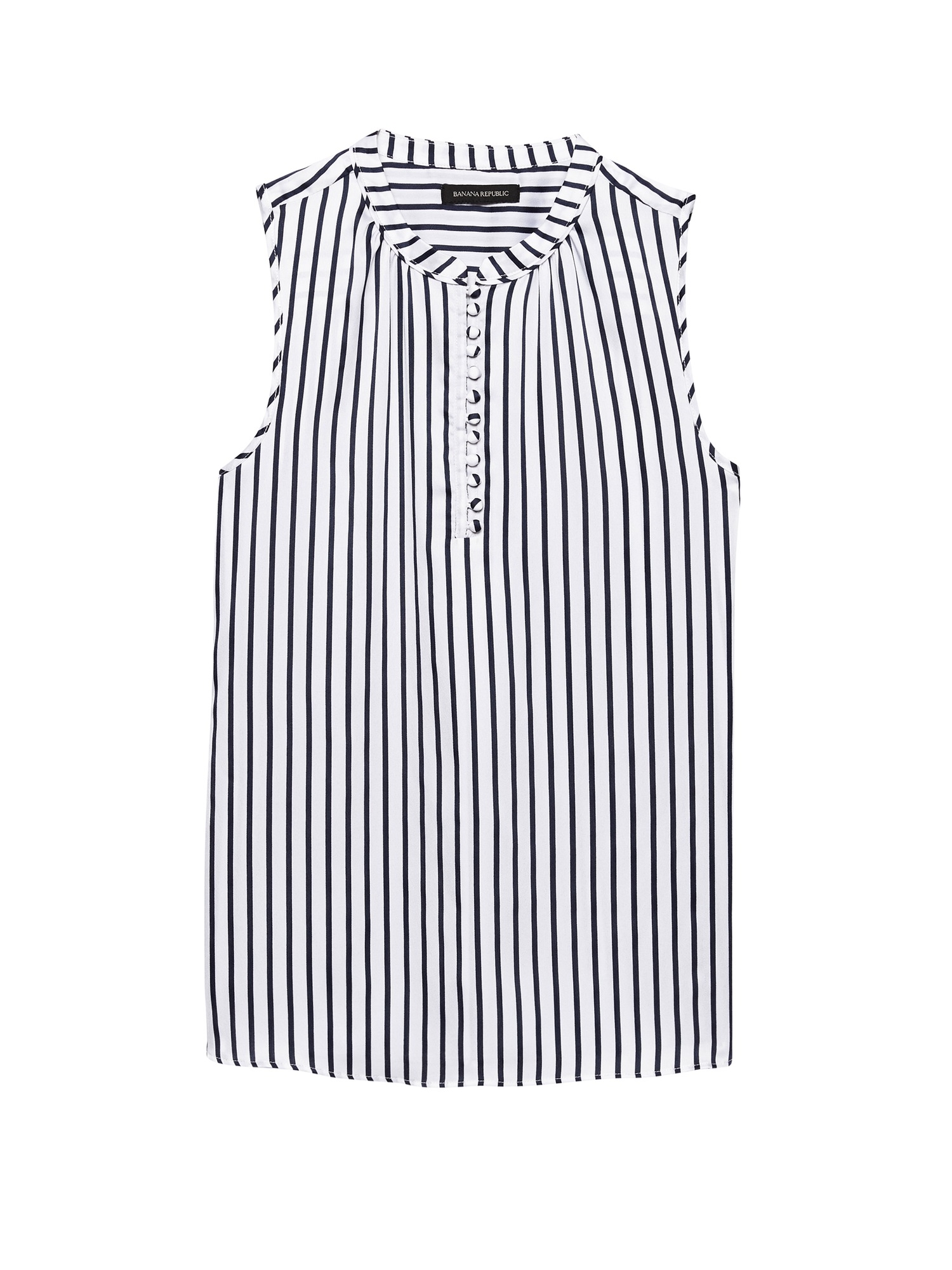 Stripe Button-Front Top