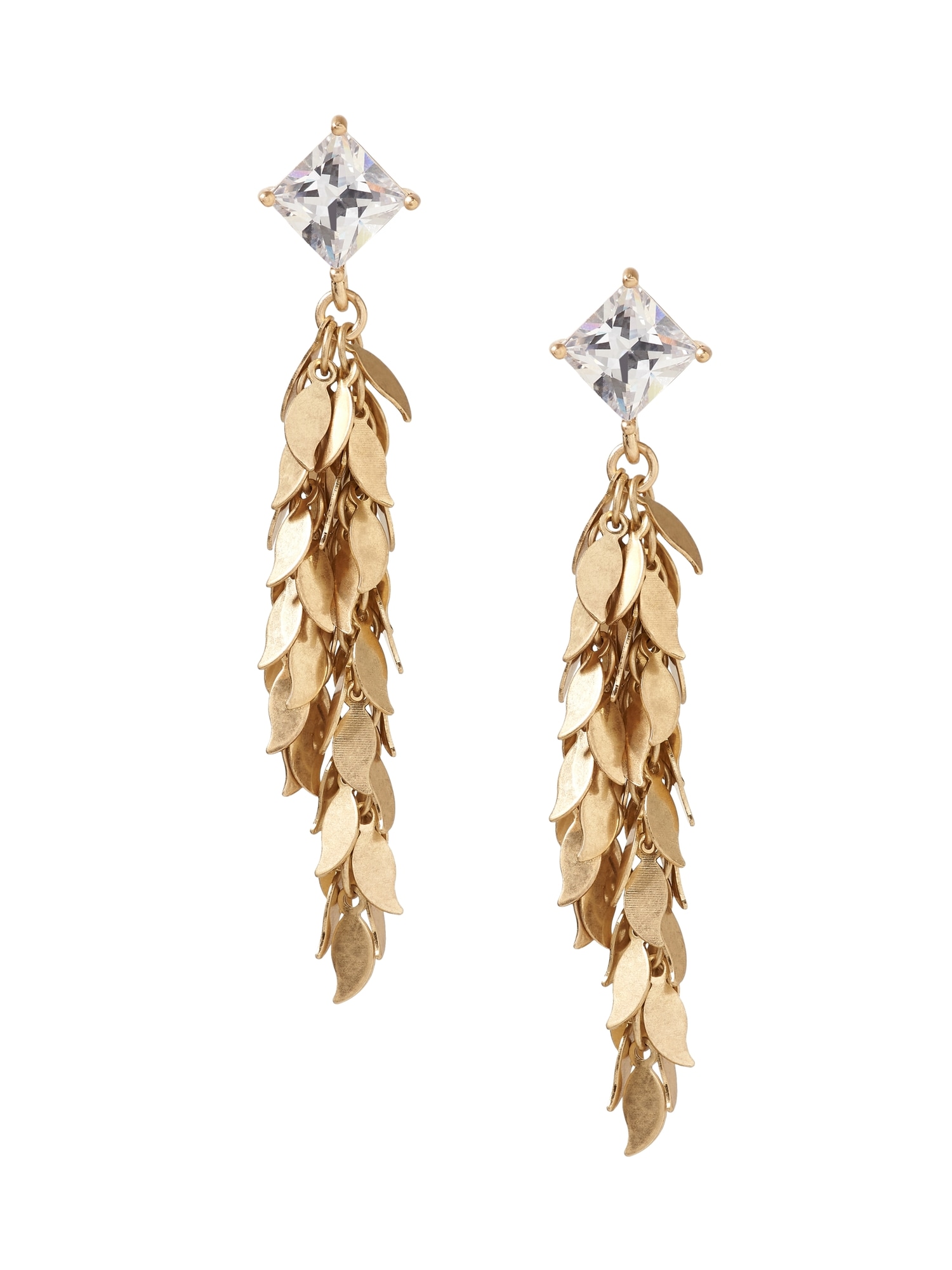 Golden Leaves Linear Earring Banana Republic