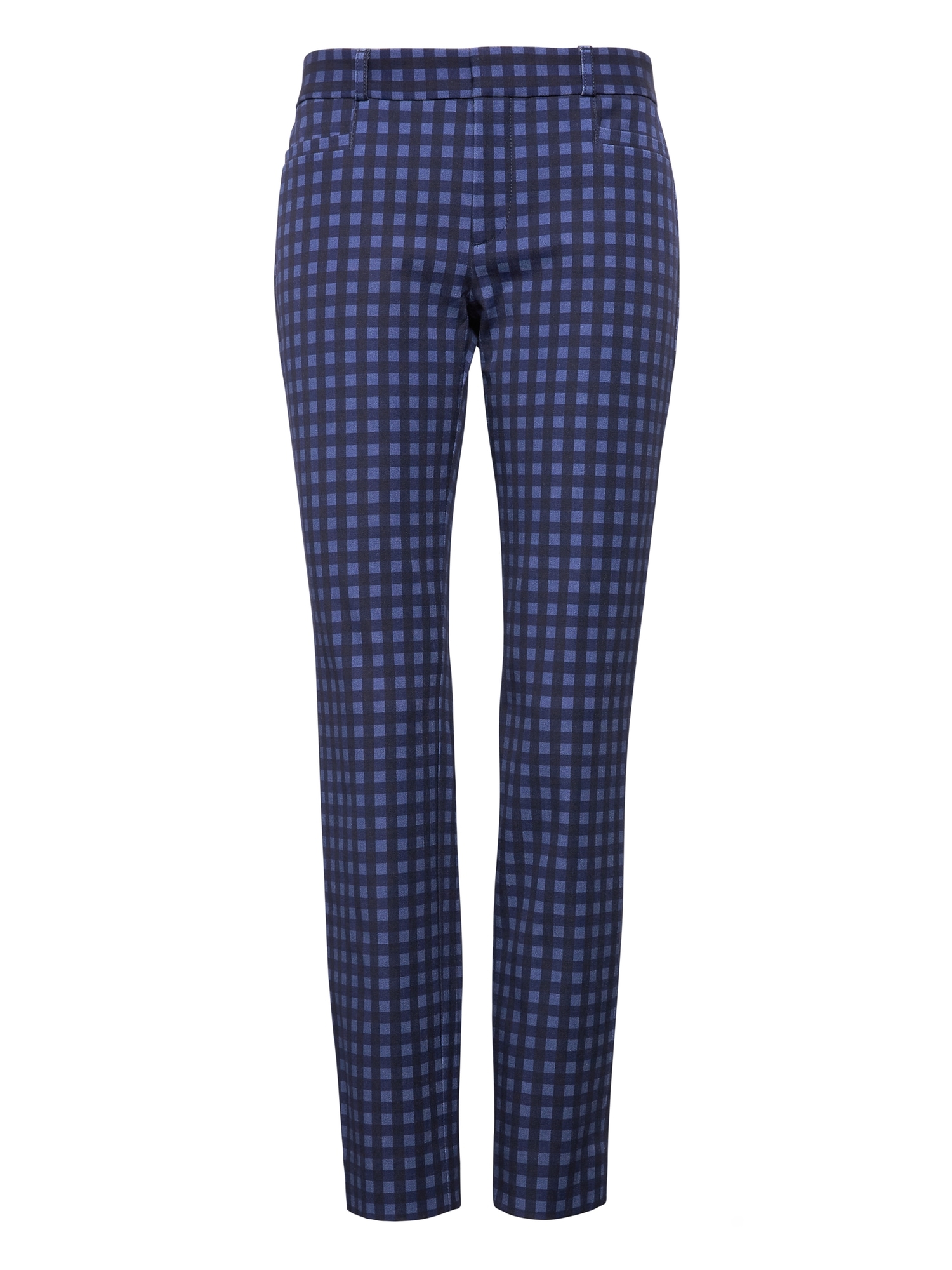 Sloan Skinny-Fit Gingham Ankle Pant