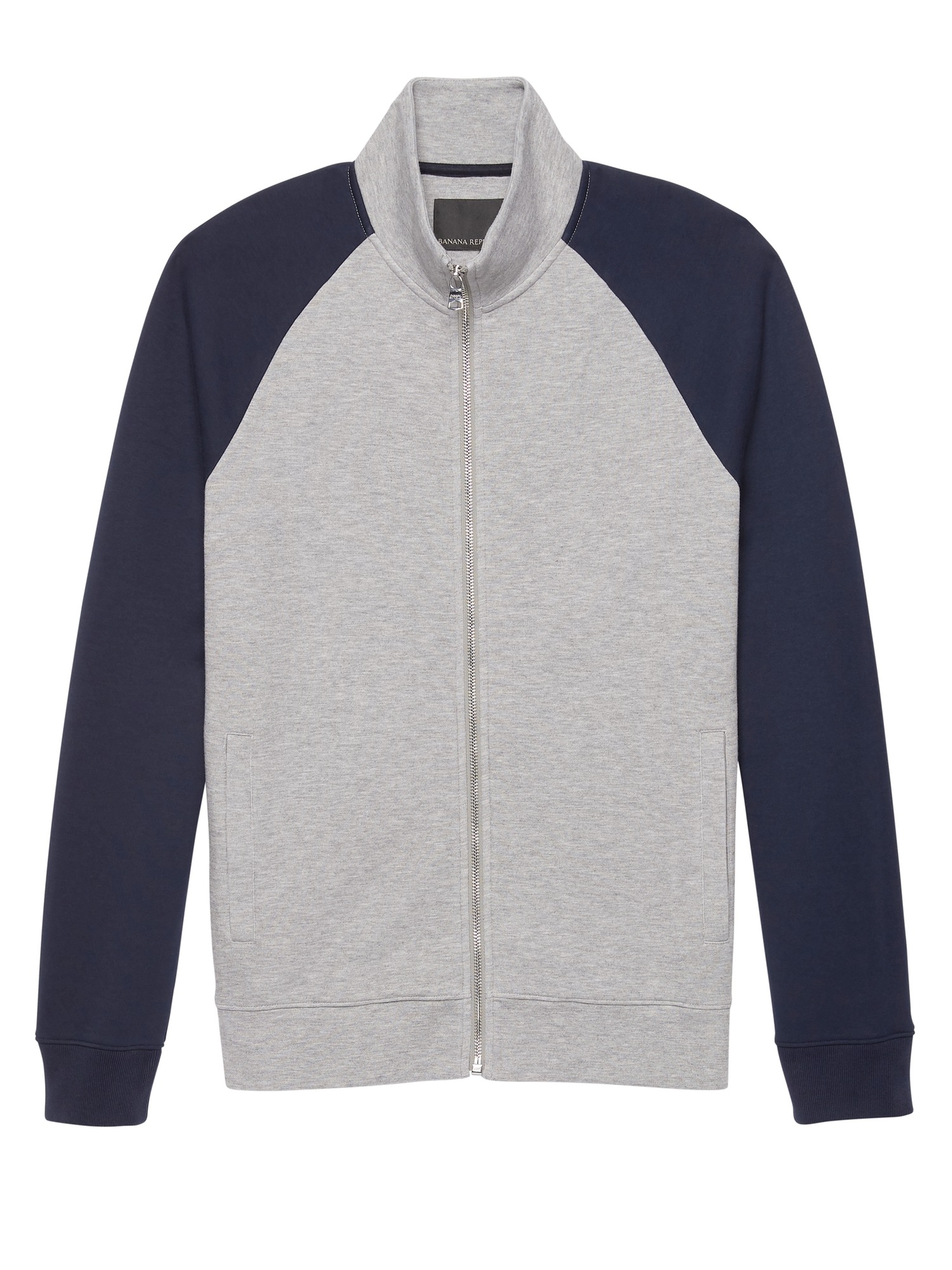 Moisture-Wicking Color Block Full-Zip Sweatshirt Jacket