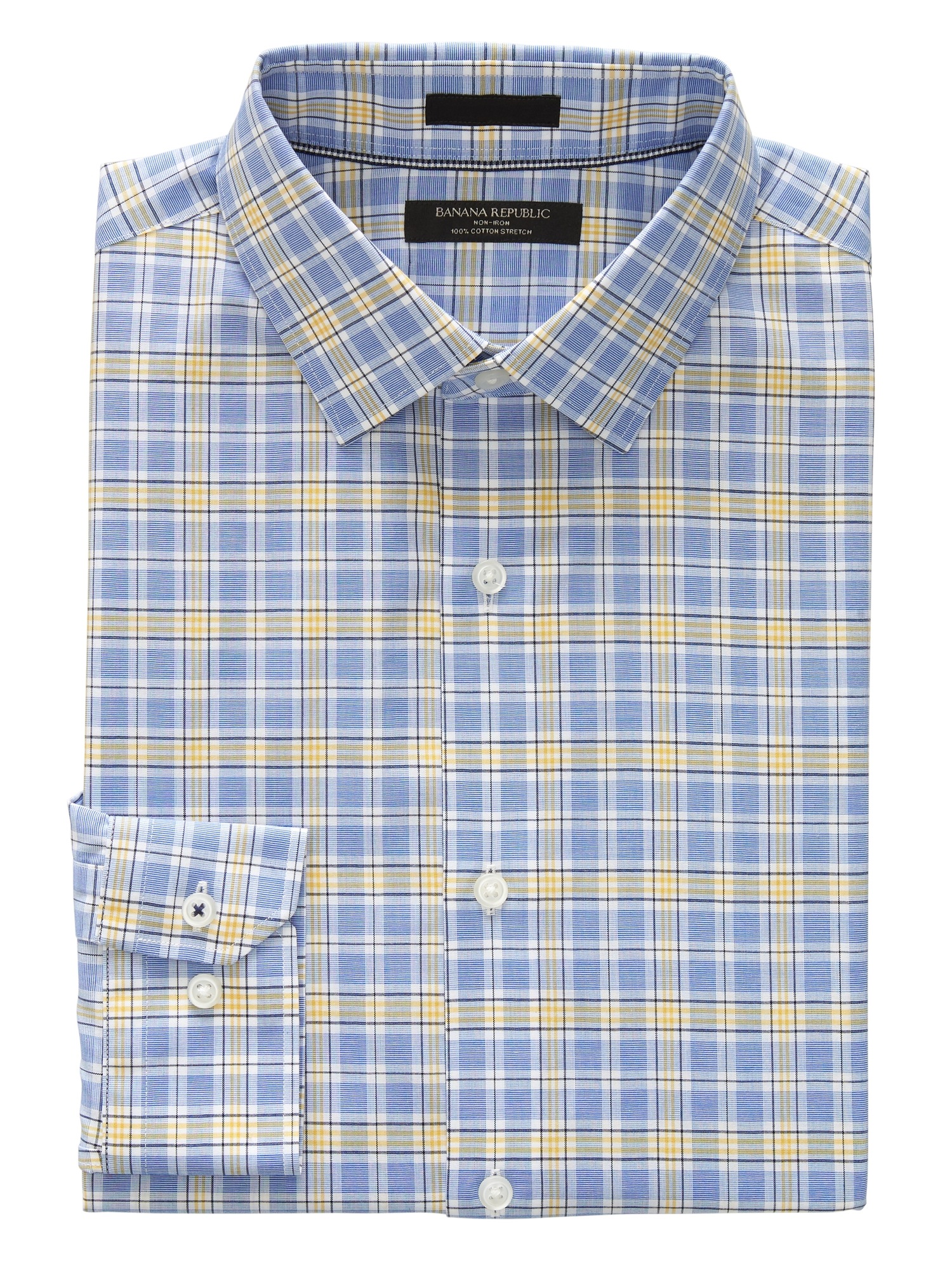 Camden Standard-Fit Non-Iron Plaid Shirt