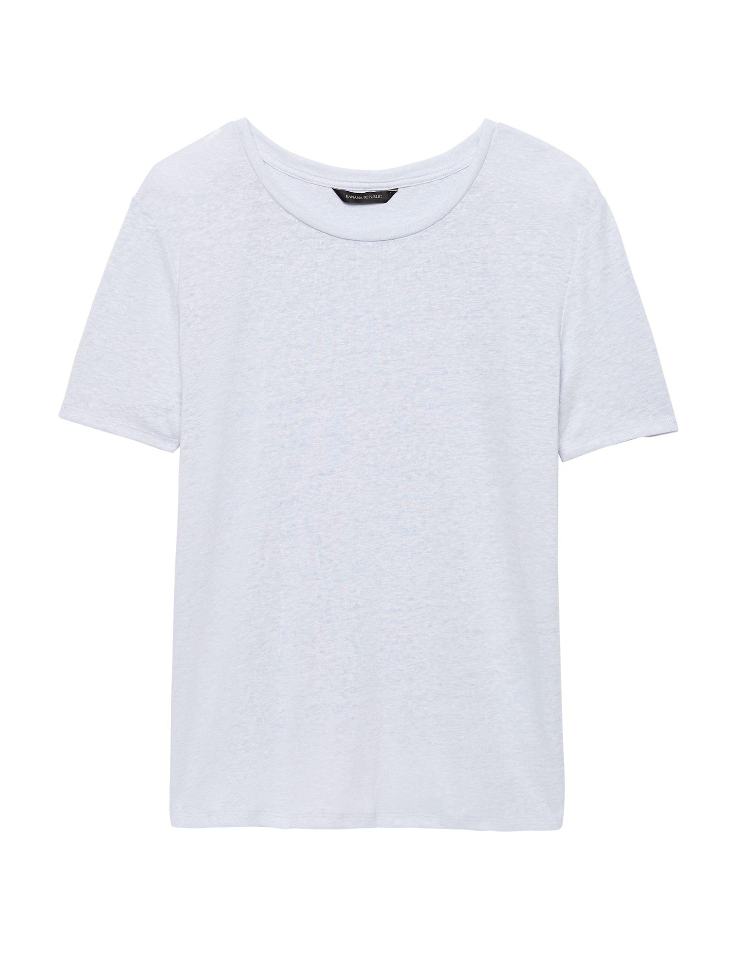 Linen Blend Cross-Back T-Shirt | Banana Republic