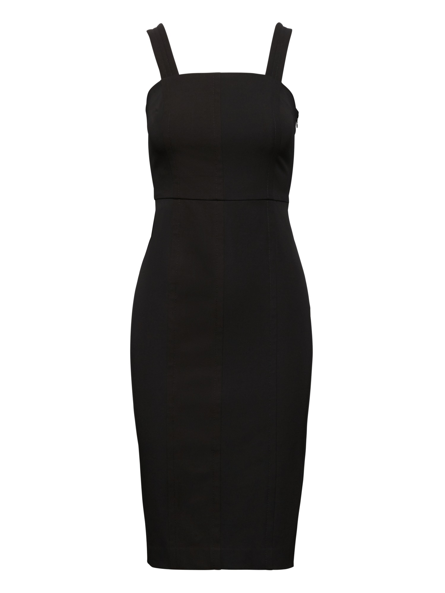 Square-Neck Bi-Stretch Sheath Dress