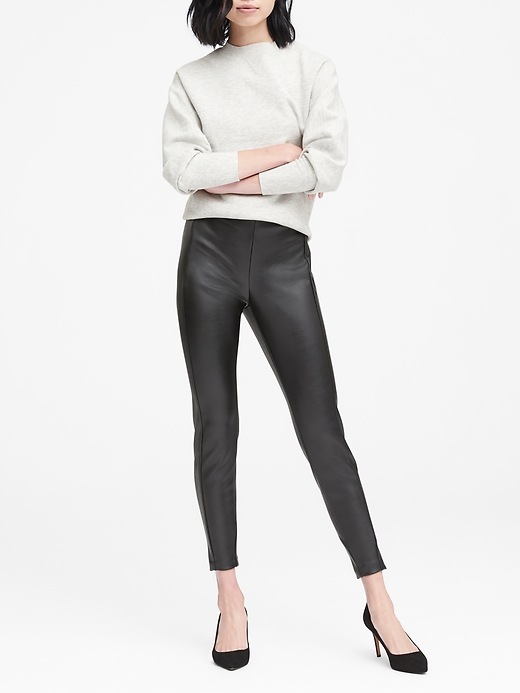 Banana Republic Womens Devon Legging-Fit Vegan Leather Pant Banana Republic Womens Devon Legging-Fit Vegan Leather Pant