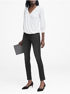 petite skinny black trousers