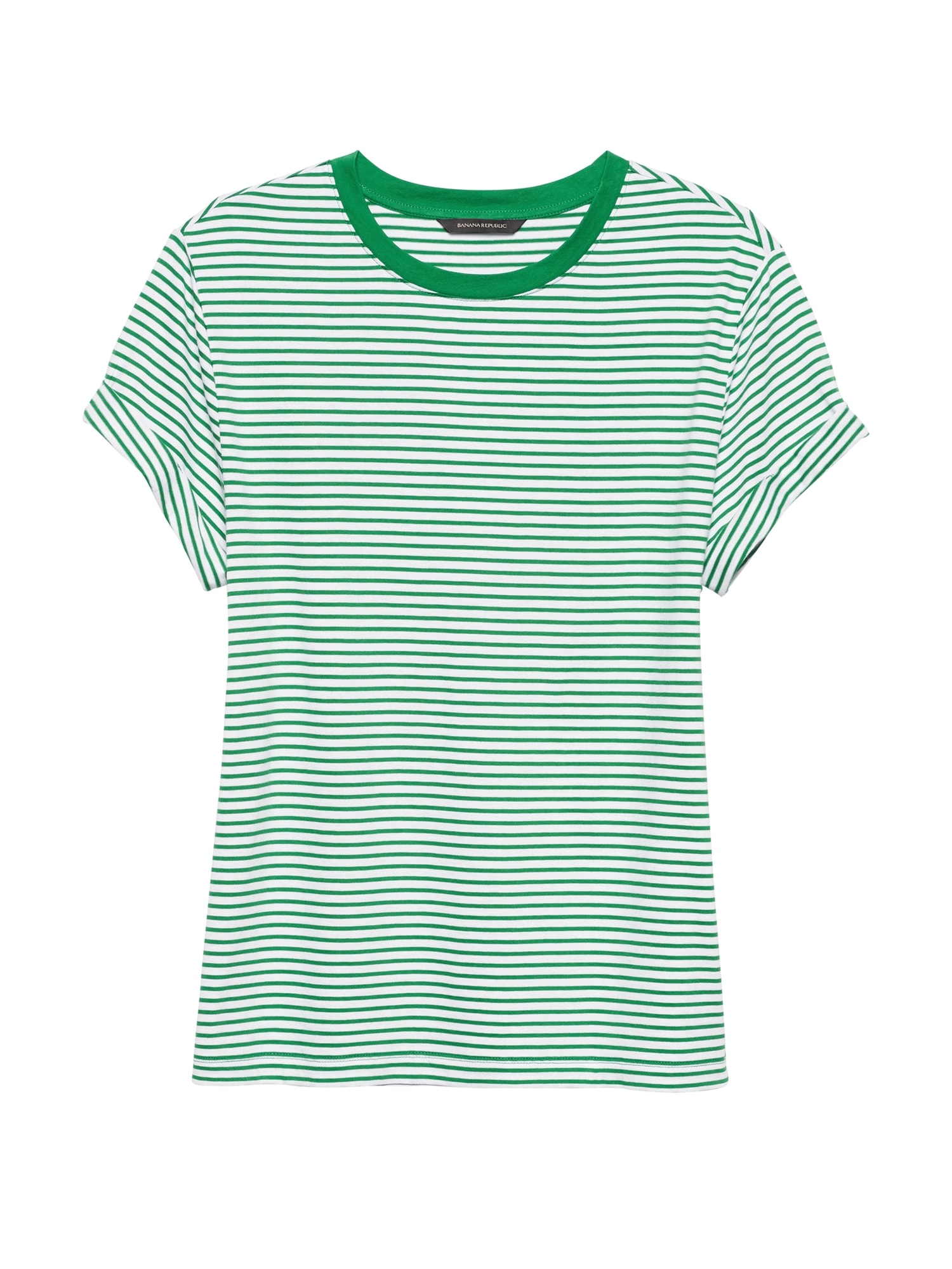 SUPIMA® Cotton Stripe Boyfriend T-Shirt