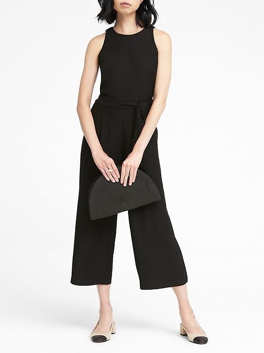 Cropped wide leg jumpsuit banana republic on sale