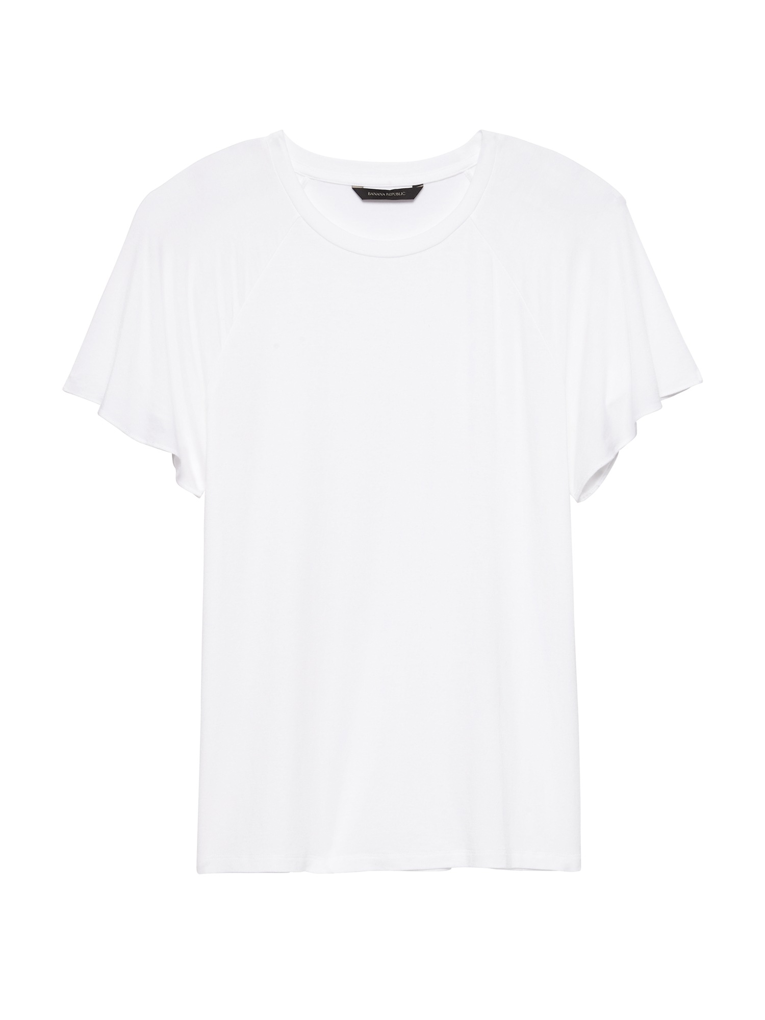Soft Stretch Flutter-Sleeve T-Shirt