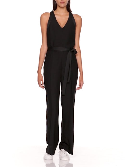 NWT Banana Republic shops Women's Sleeveless V-Neck Black Jumpsuit 2P