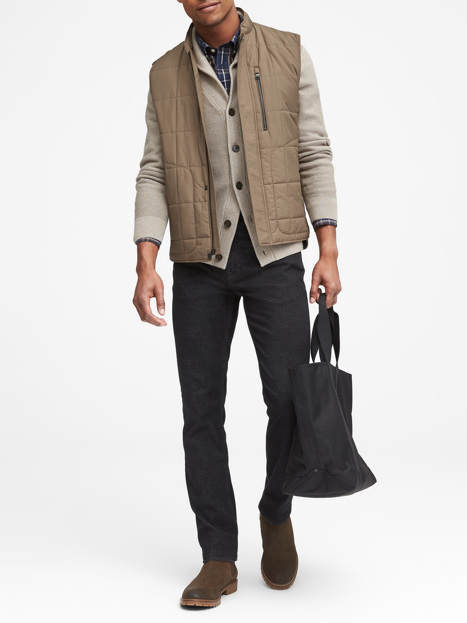 Water-Resistant Quilted Vest