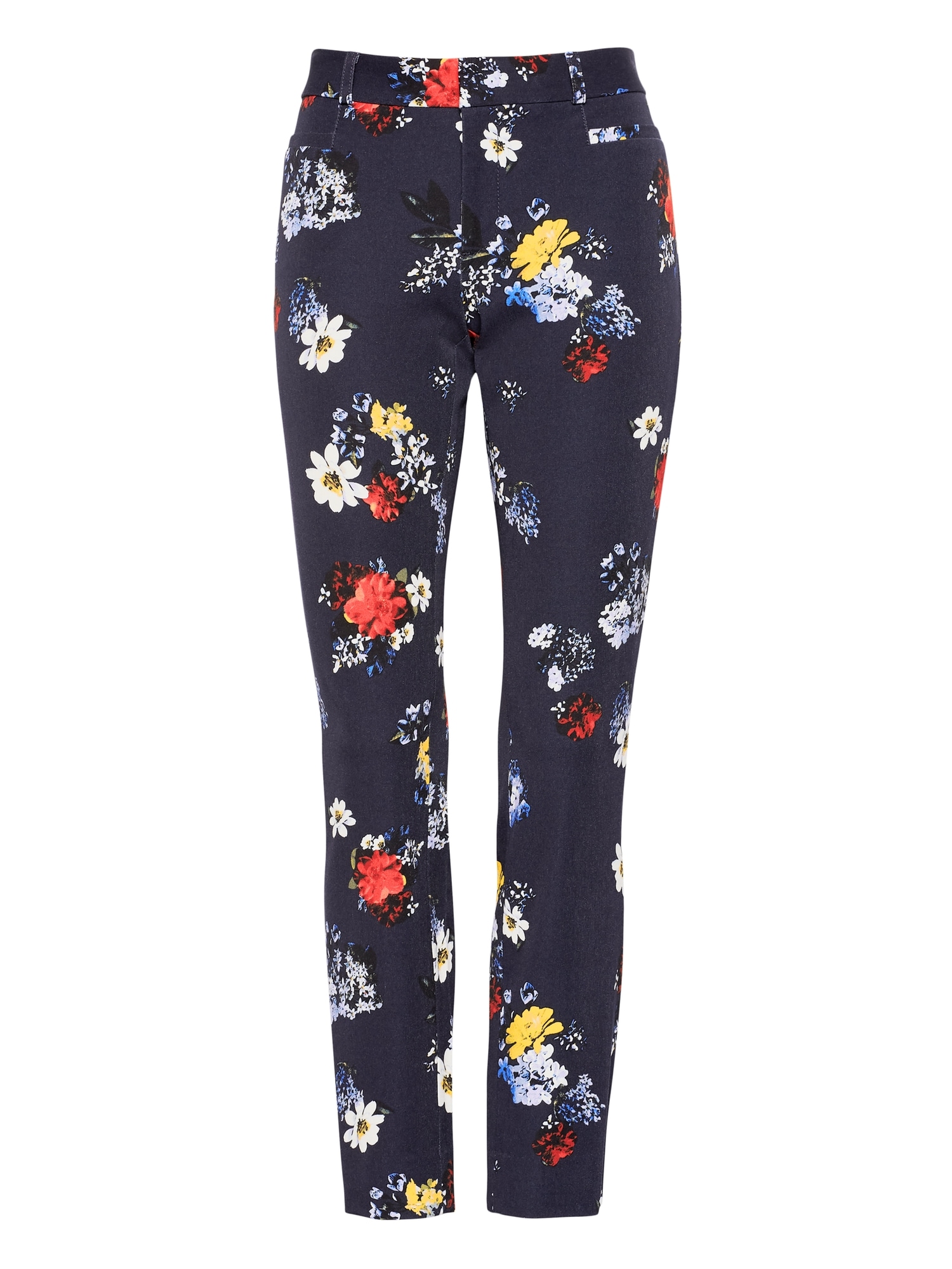 Petite Sloan Skinny-Fit Floral Pant | Banana Republic