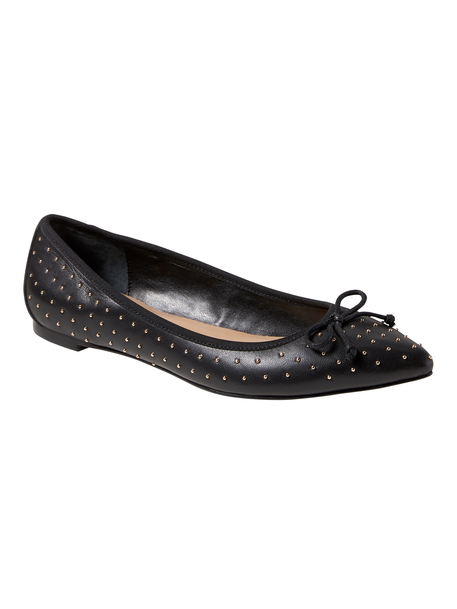 Robin Pointed-Toe Studded Ballet Flat
