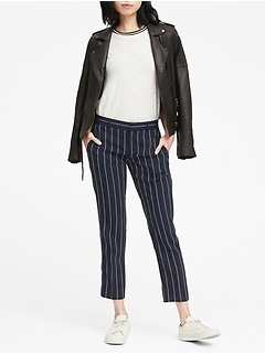 banana republic avery striped pants