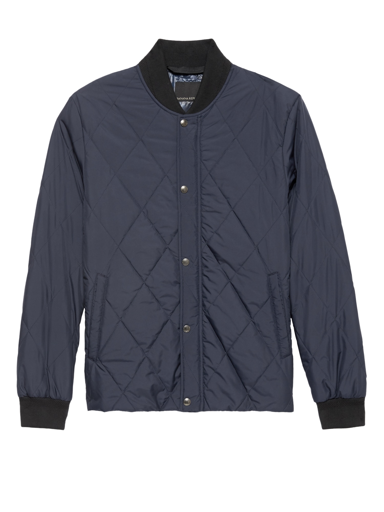 Water-Resistant Quilted Bomber Jacket
