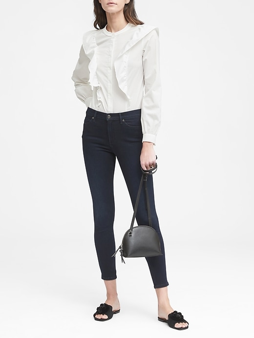 Banana Republic Womens High-Rise Legging-Fit Luxe Sculpt Dark Wash Ankle Jean Banana Republic Womens High-Rise Legging-Fit Luxe Sculpt Dark Wash Ankle Jean