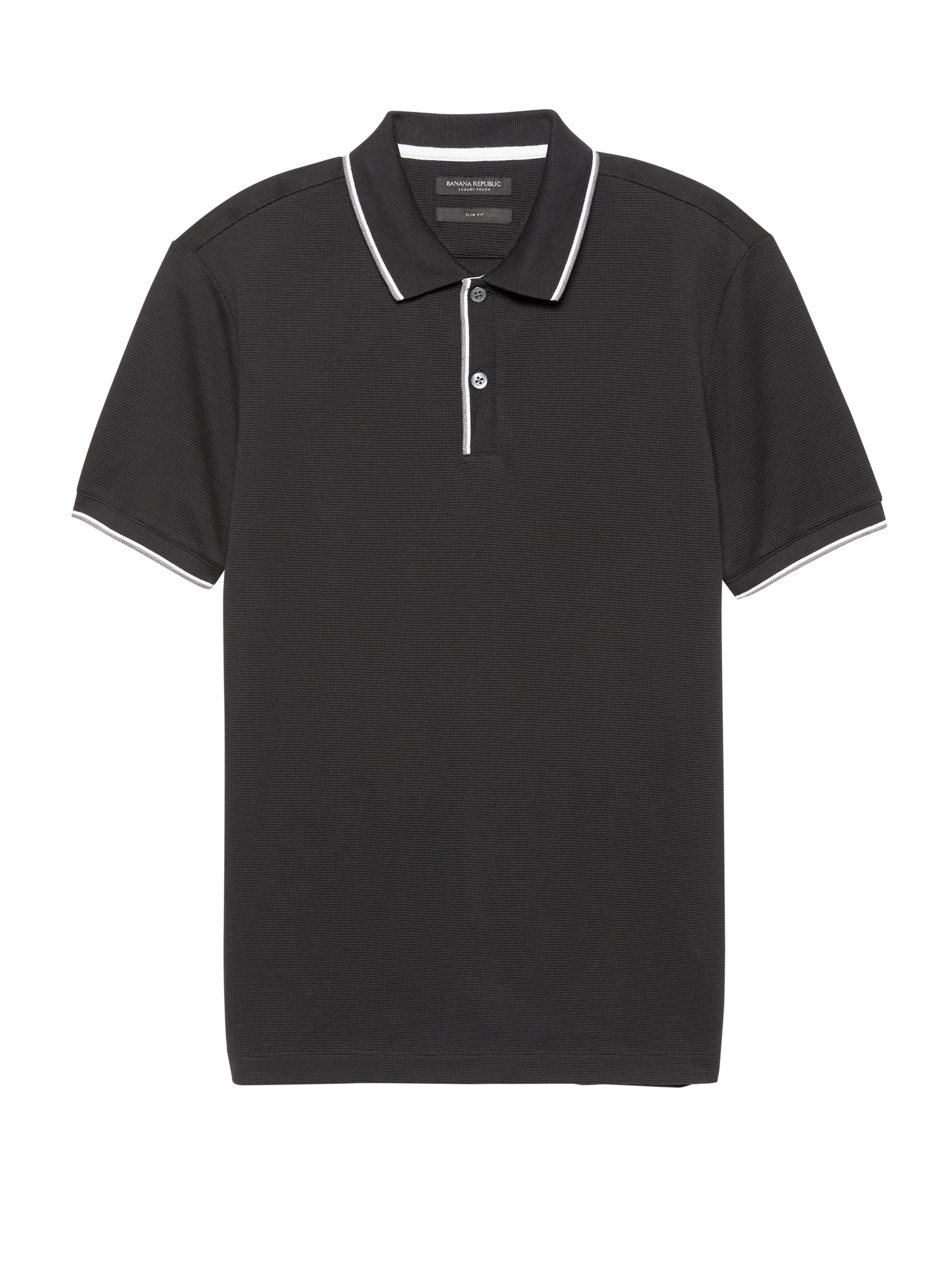 Slim Luxury-Touch Texture Polo