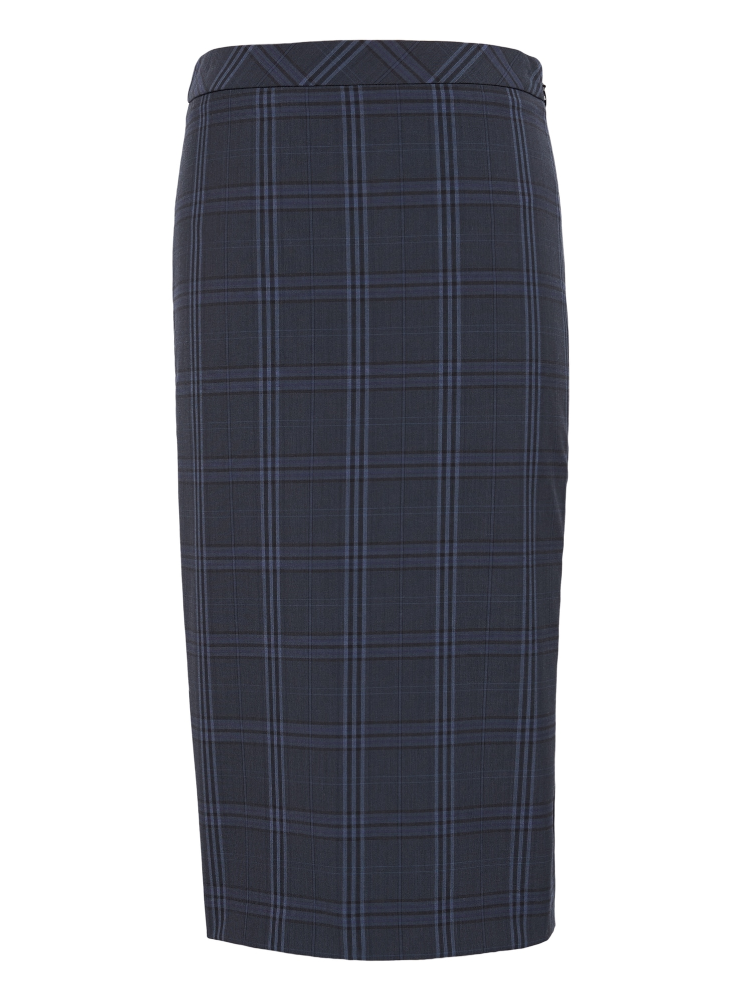 Washable Italian Wool-Blend Pencil Skirt with Side Slit