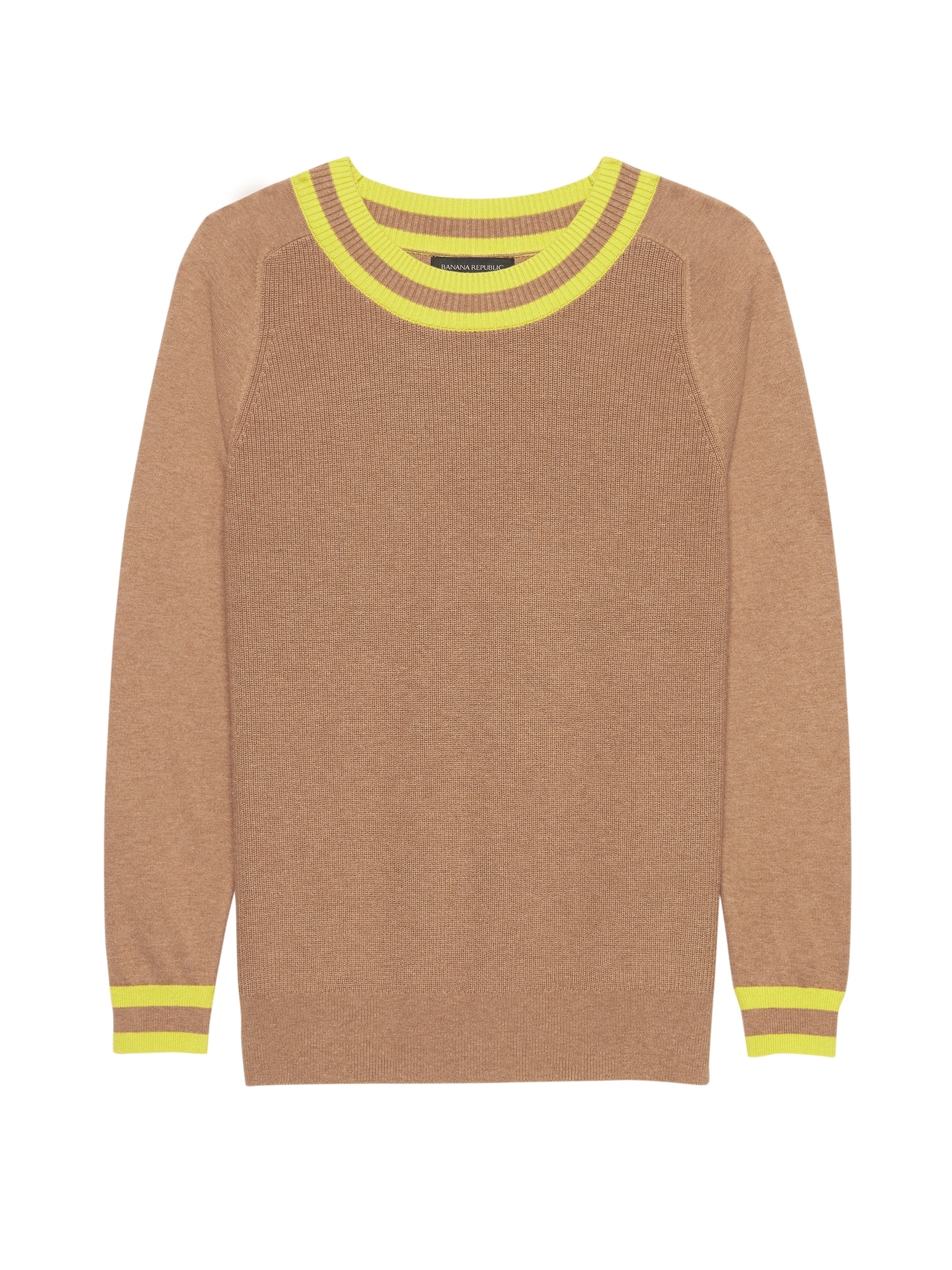 Cotton-Blend Crew-Neck Sweater | Banana Republic