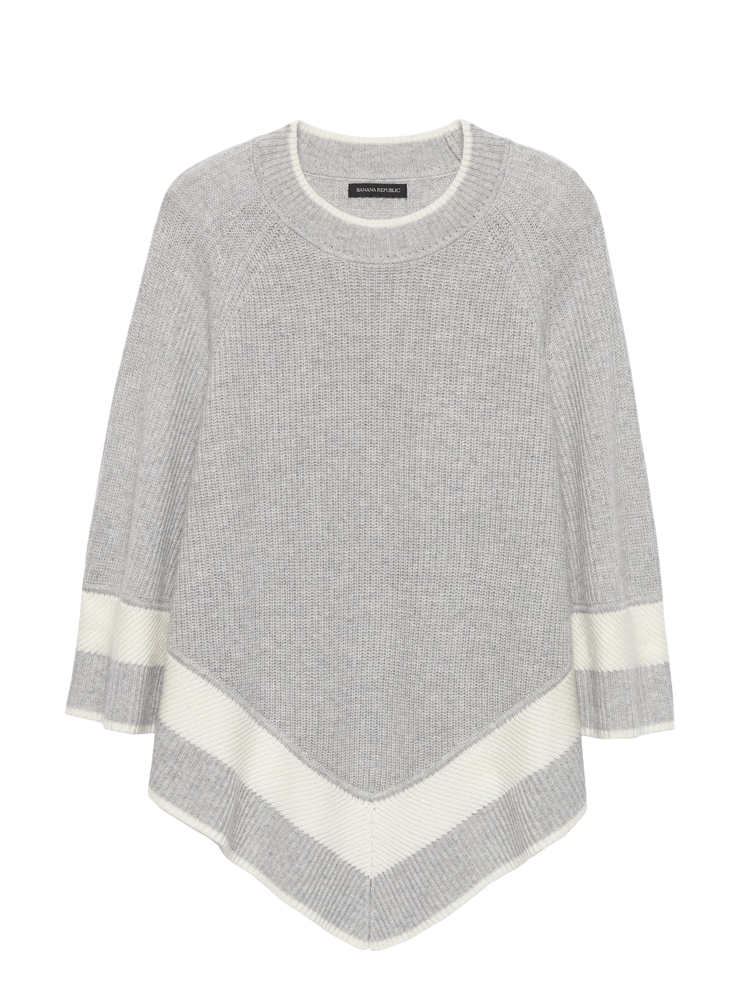 Washable Wool-Cashmere Sweater Poncho | Banana Republic