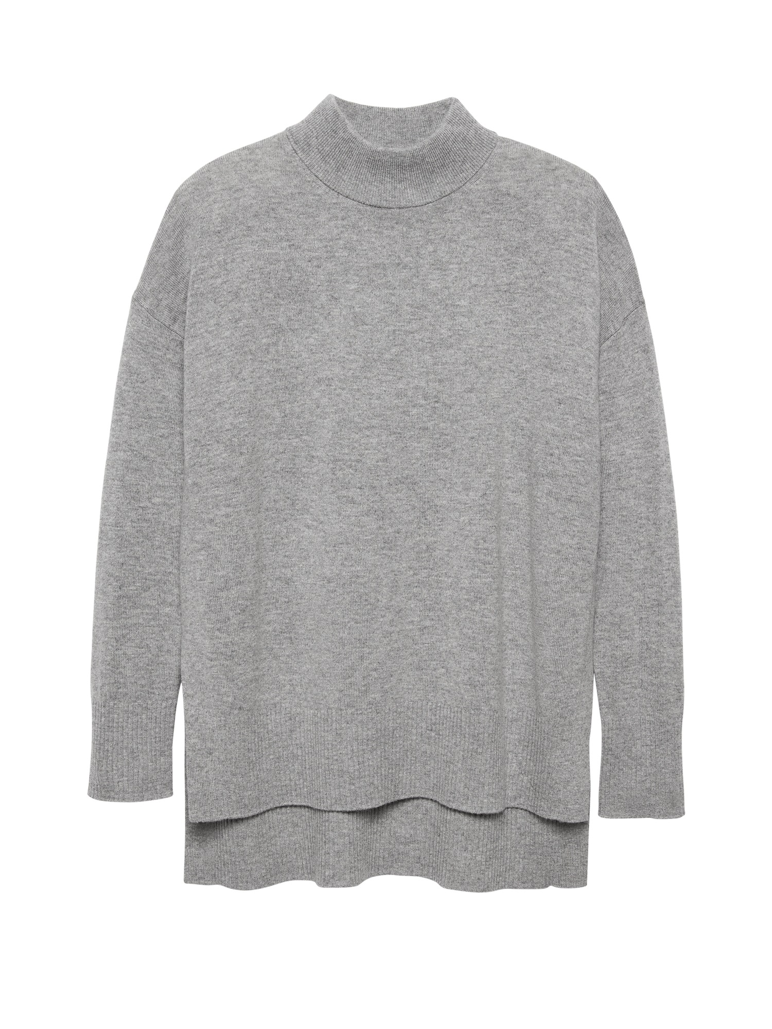 Machine-Washable Wool-Cashmere Sweater Tunic
