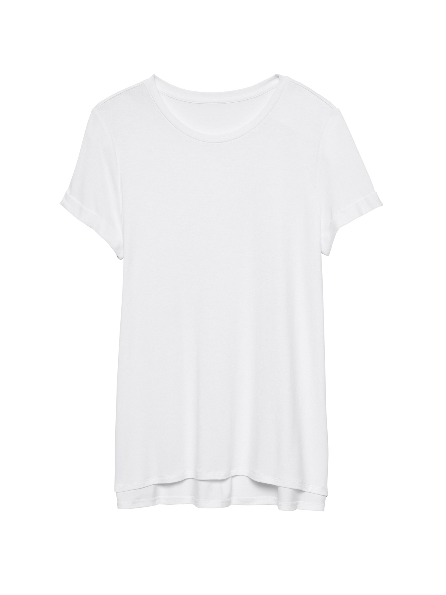 Petite Threadsoft High-Low Hem T-Shirt