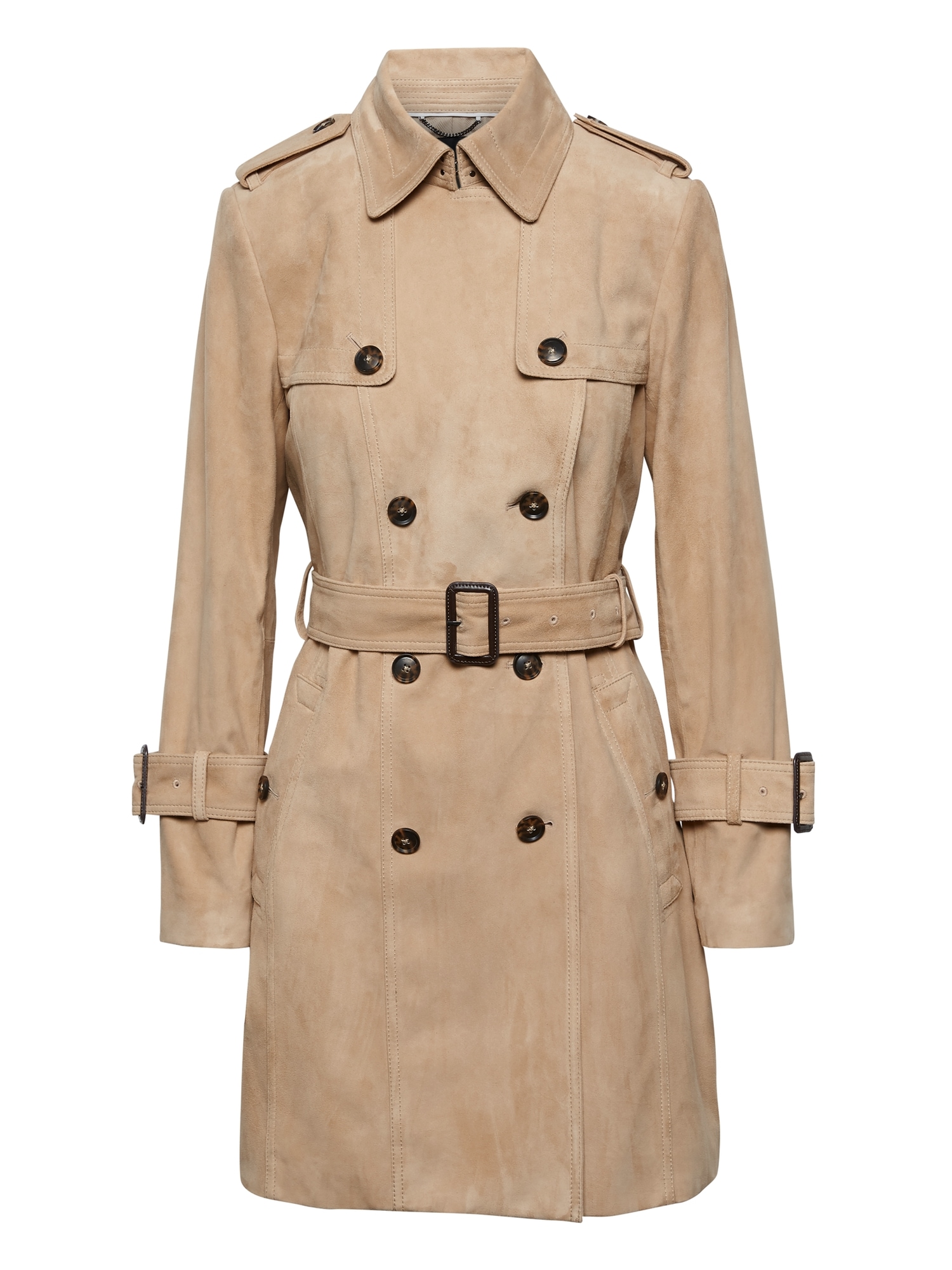 Suede Classic Trench Coat