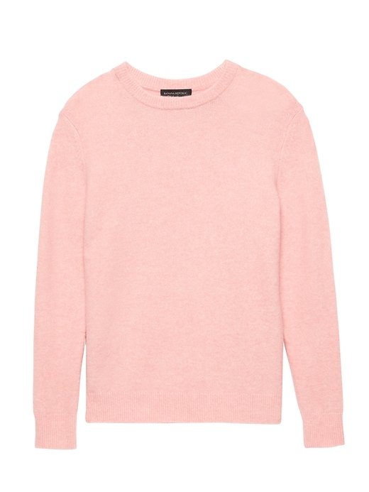 Plush Wool Blend Crew-Neck Sweater | Banana Republic