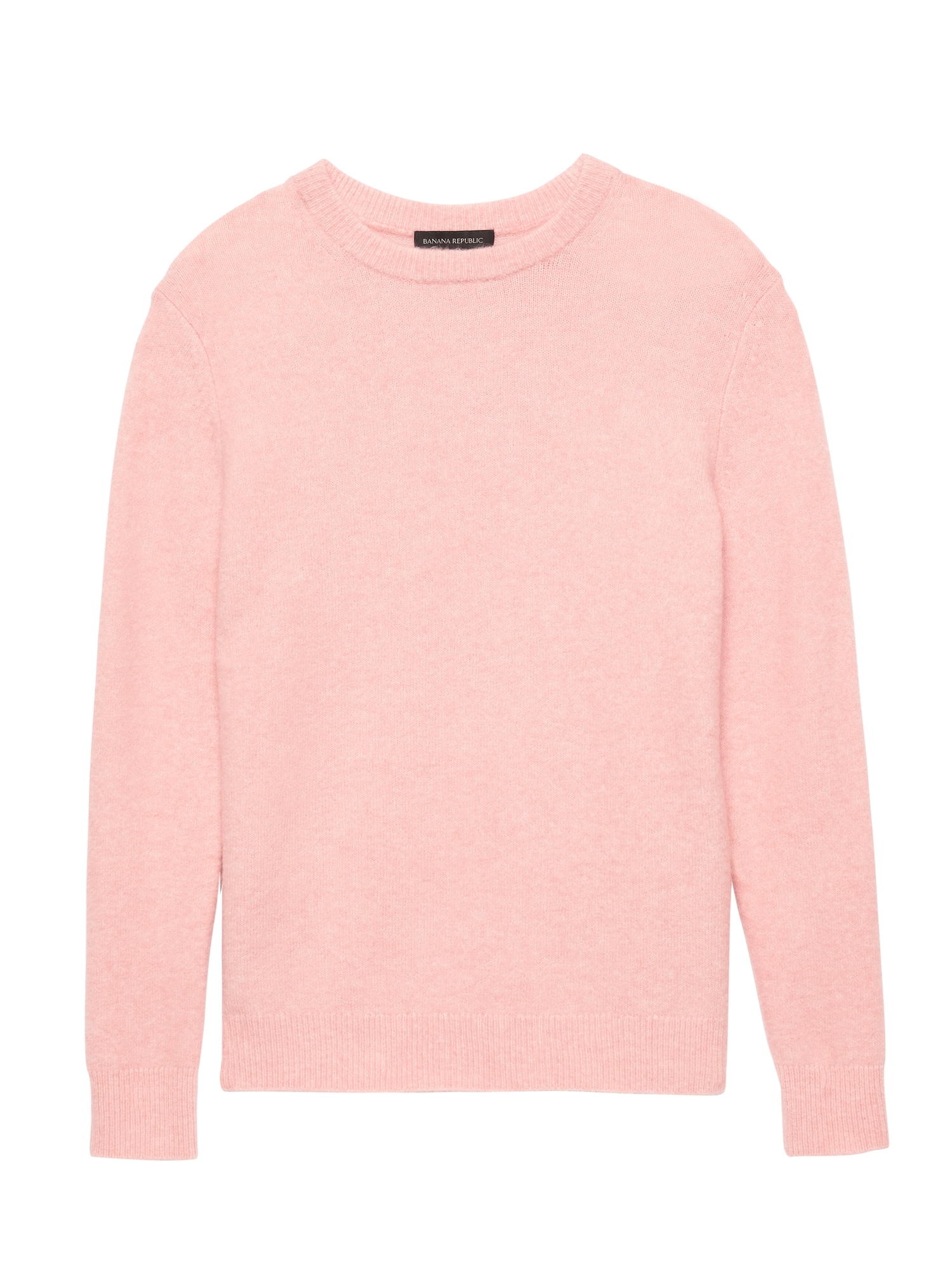 Plush Wool Blend Crew-Neck Sweater