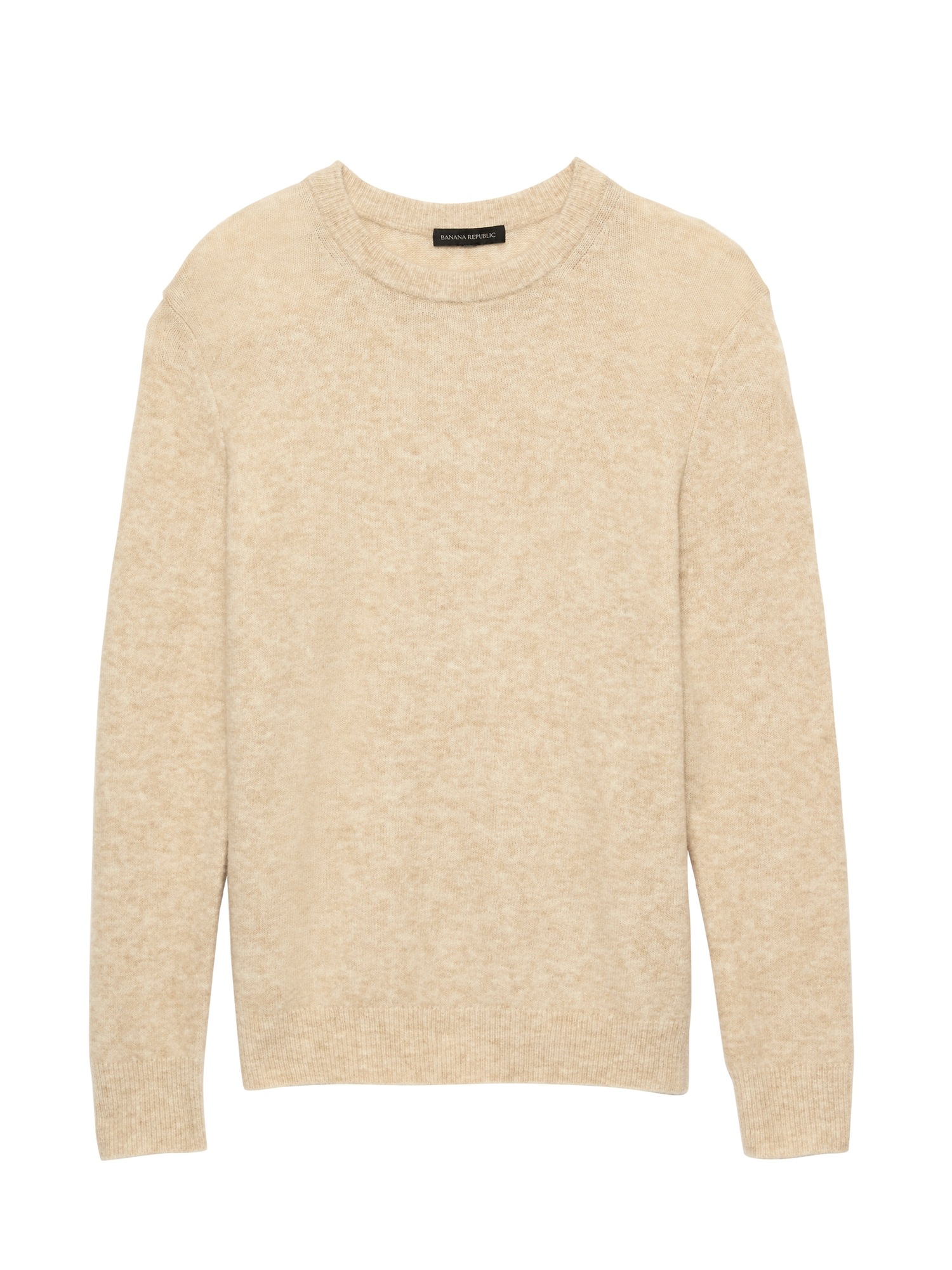 Petite Plush Wool-Blend Crew-Neck Sweater