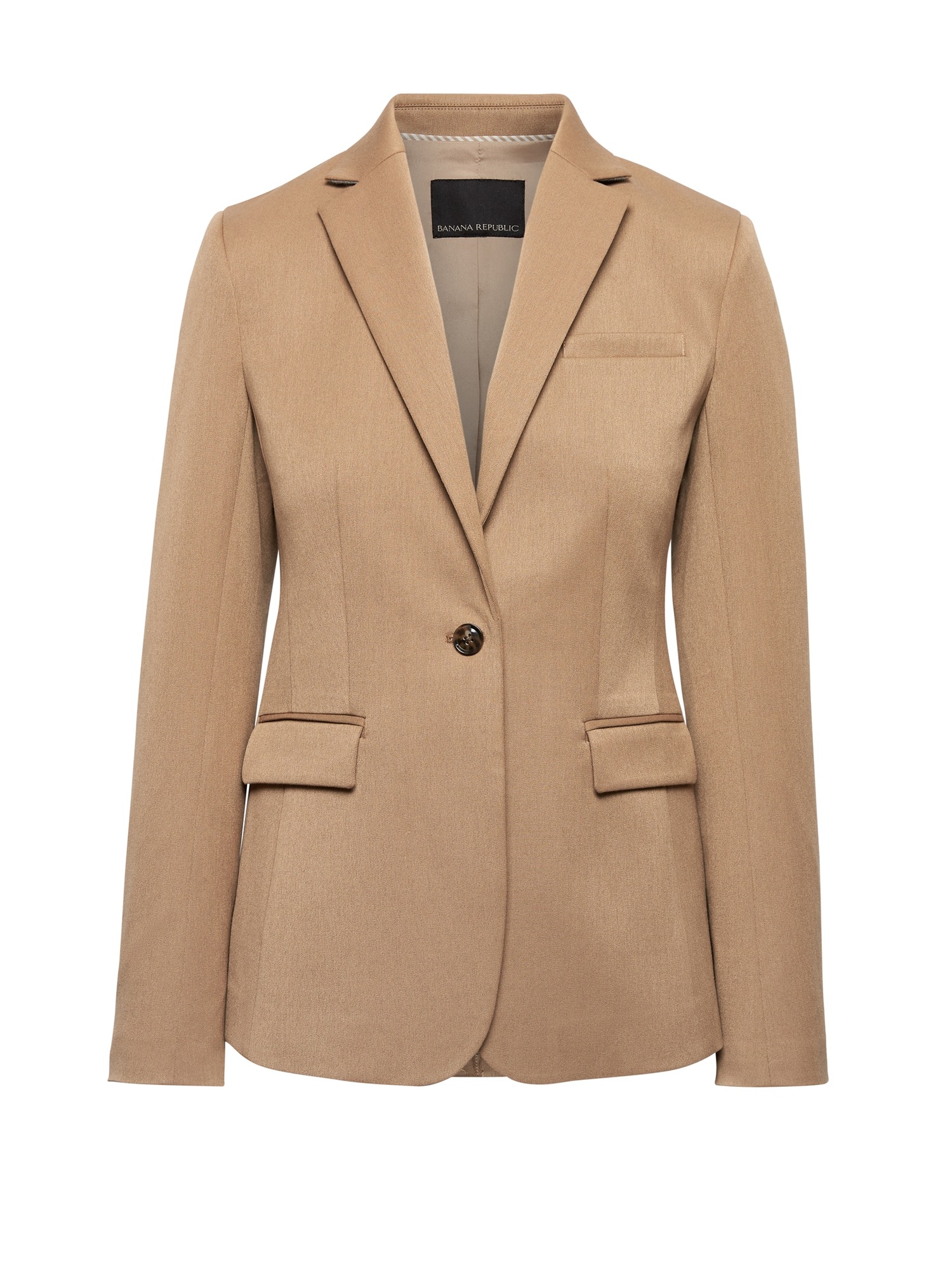 Petite Long and Lean-Fit Washable Blazer